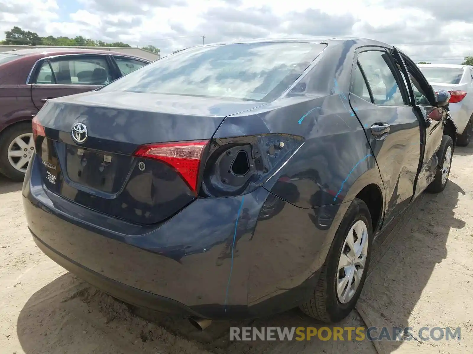 4 Photograph of a damaged car 5YFBURHE6KP905465 TOYOTA COROLLA 2019