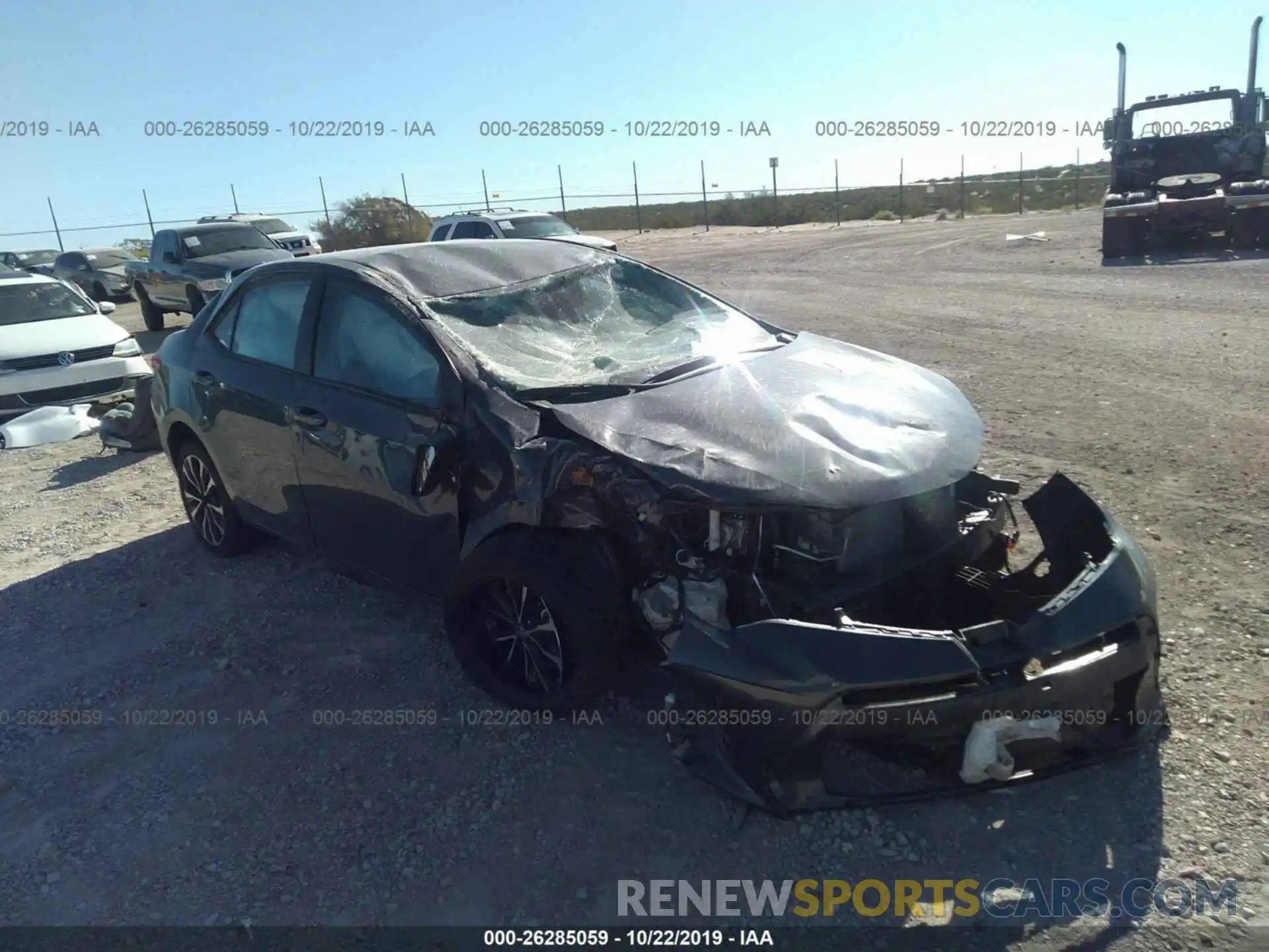 1 Photograph of a damaged car 5YFBURHE6KP905594 TOYOTA COROLLA 2019