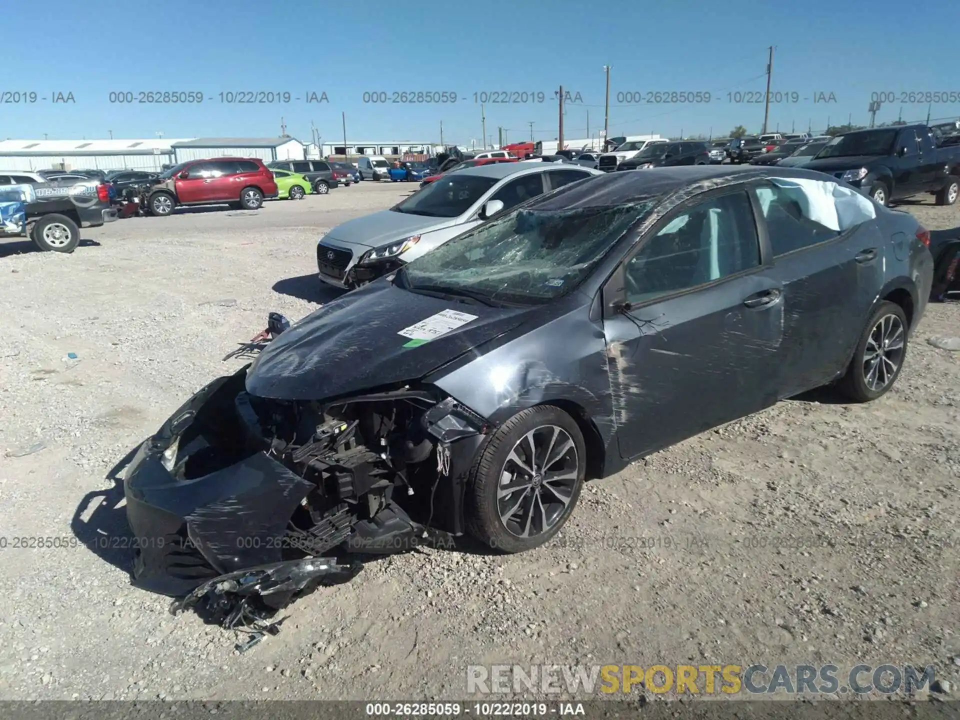 2 Photograph of a damaged car 5YFBURHE6KP905594 TOYOTA COROLLA 2019