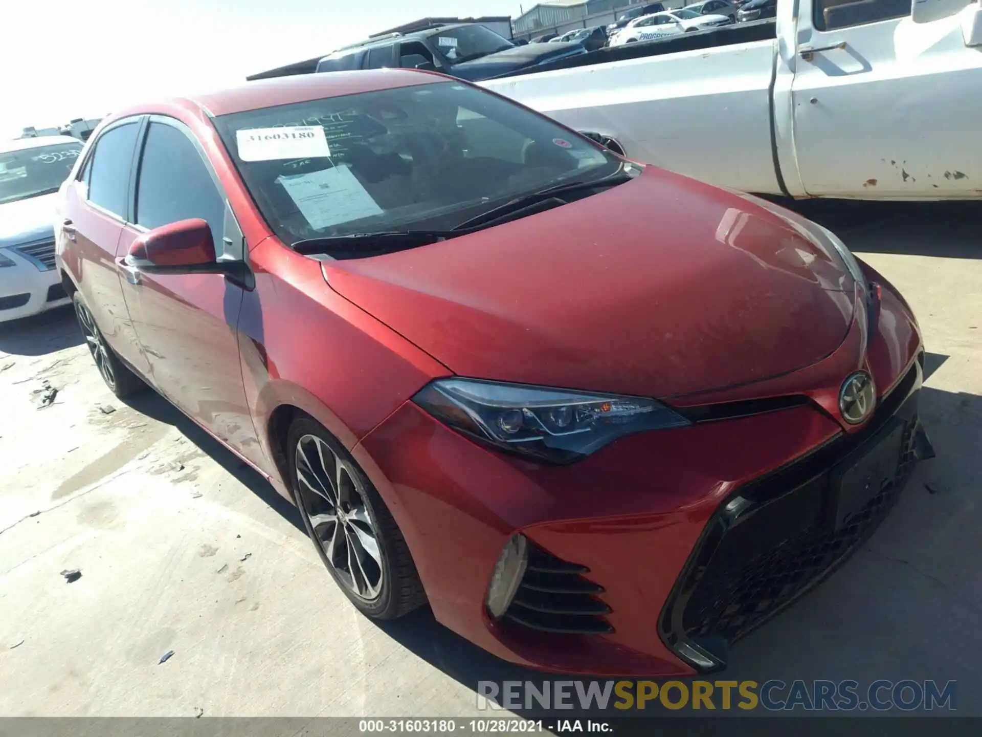 1 Photograph of a damaged car 5YFBURHE6KP906230 TOYOTA COROLLA 2019