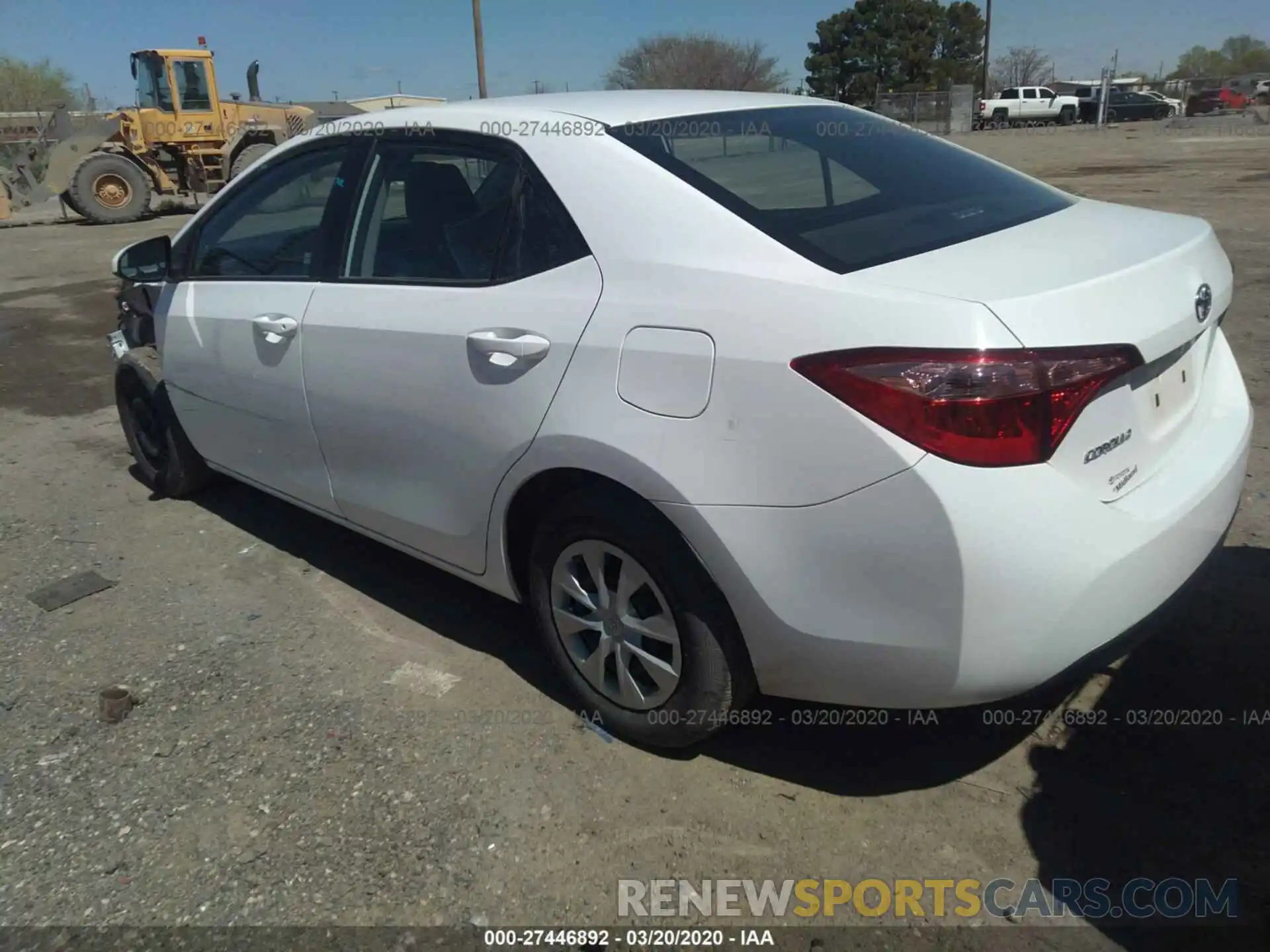 3 Photograph of a damaged car 5YFBURHE6KP906339 TOYOTA COROLLA 2019