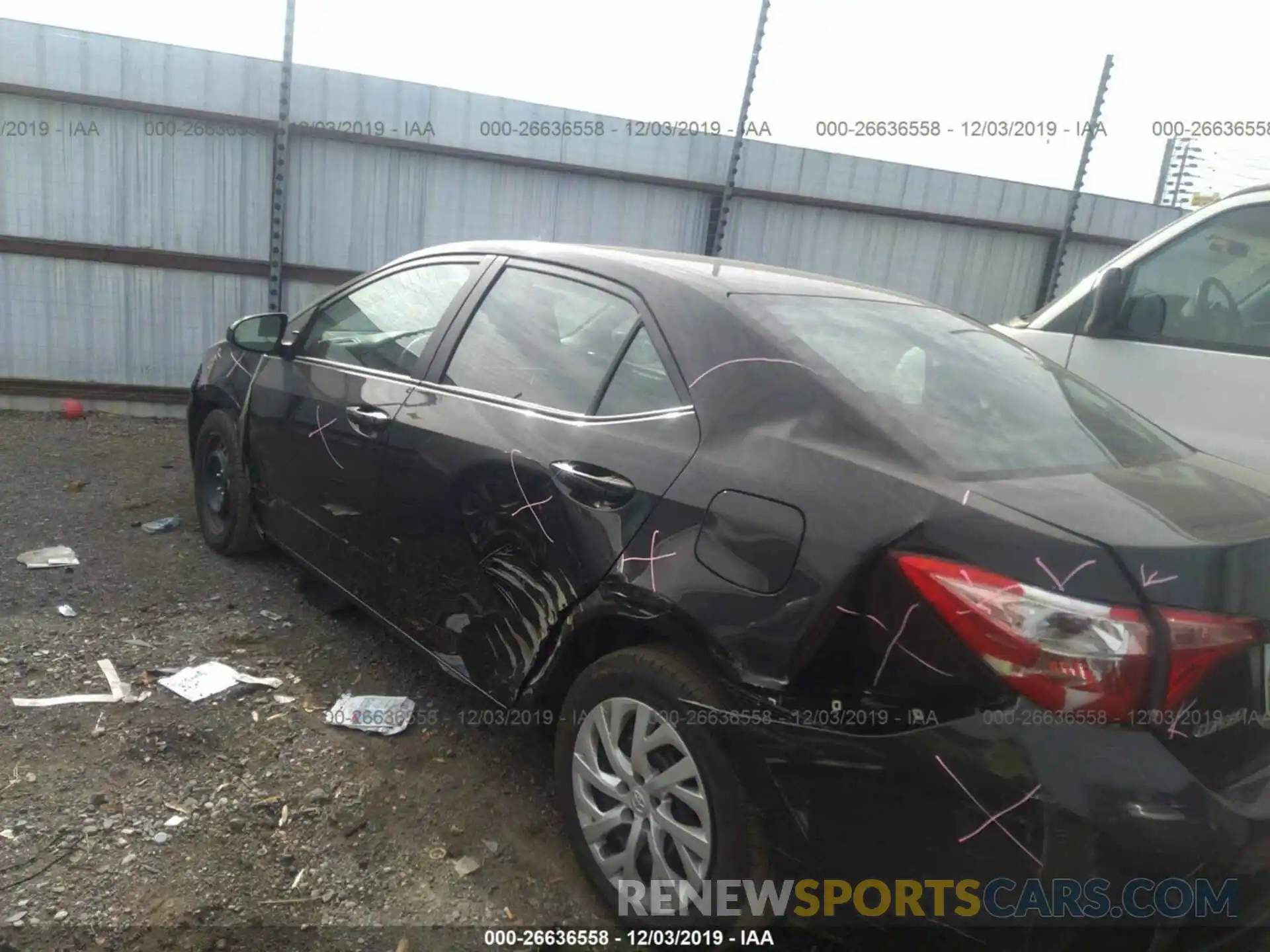 3 Photograph of a damaged car 5YFBURHE6KP906390 TOYOTA COROLLA 2019