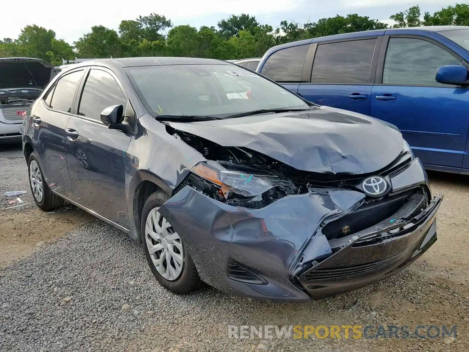 1 Photograph of a damaged car 5YFBURHE6KP906633 TOYOTA COROLLA 2019