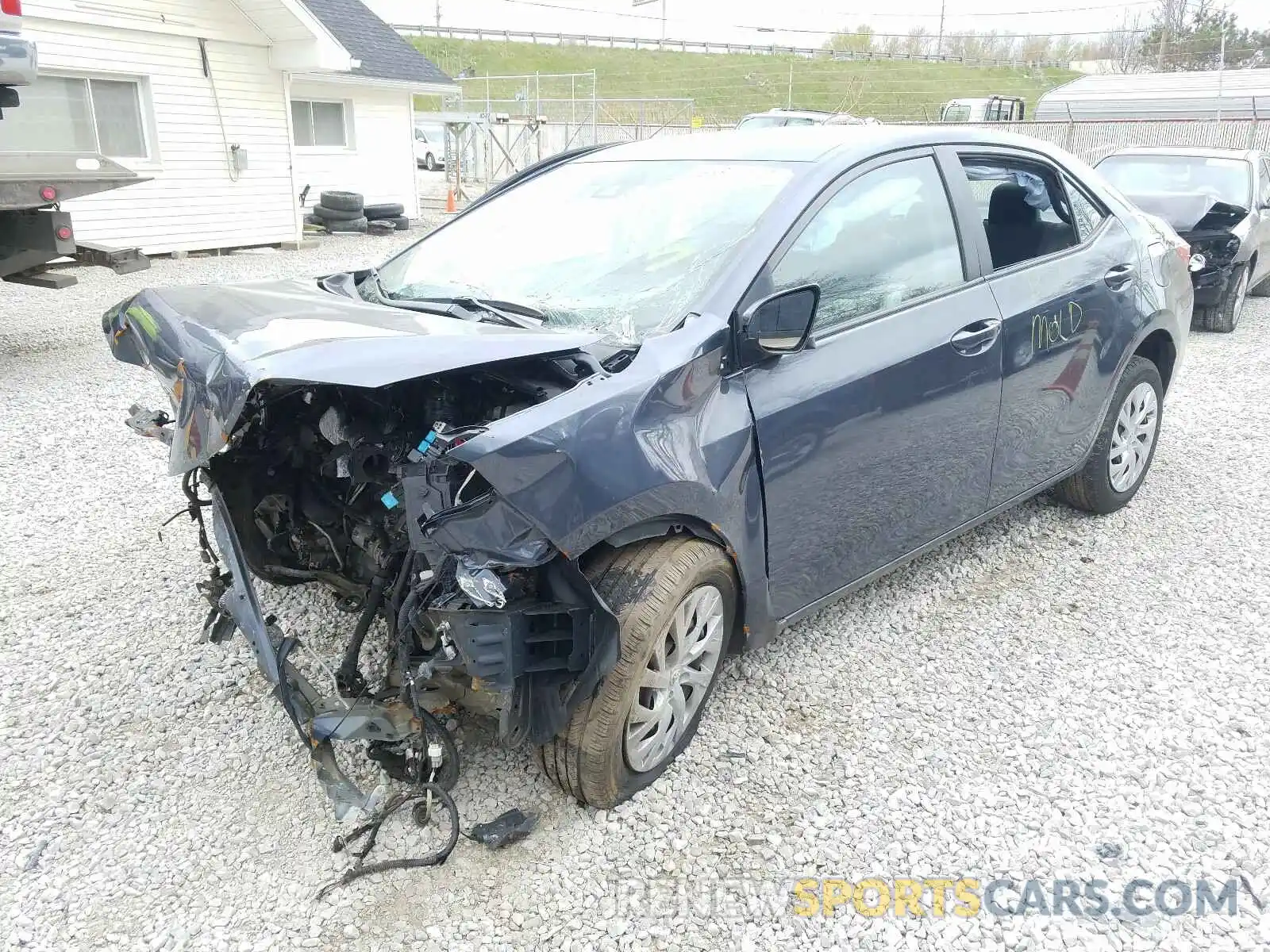 2 Photograph of a damaged car 5YFBURHE6KP906812 TOYOTA COROLLA 2019