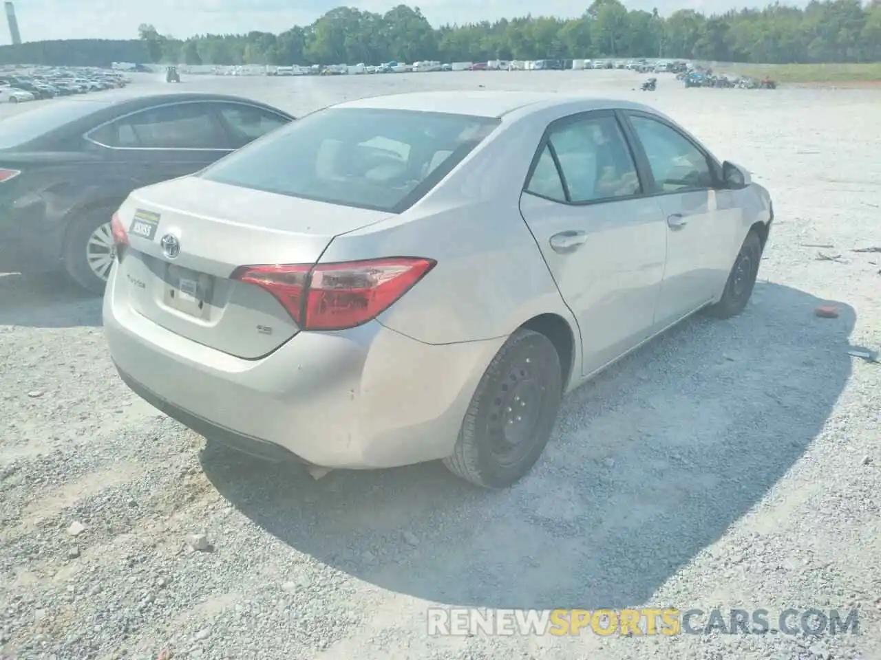 4 Photograph of a damaged car 5YFBURHE6KP906969 TOYOTA COROLLA 2019