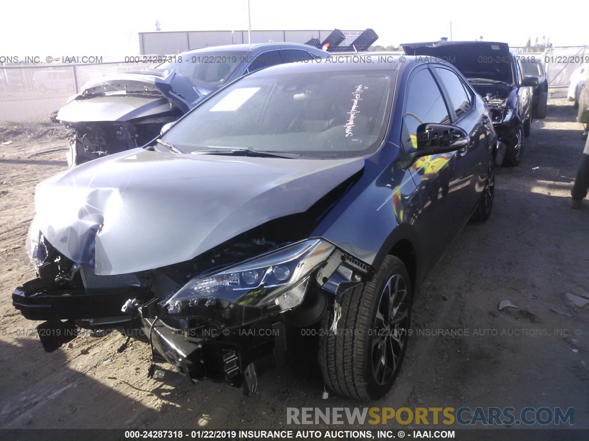 2 Photograph of a damaged car 5YFBURHE6KP907572 TOYOTA COROLLA 2019