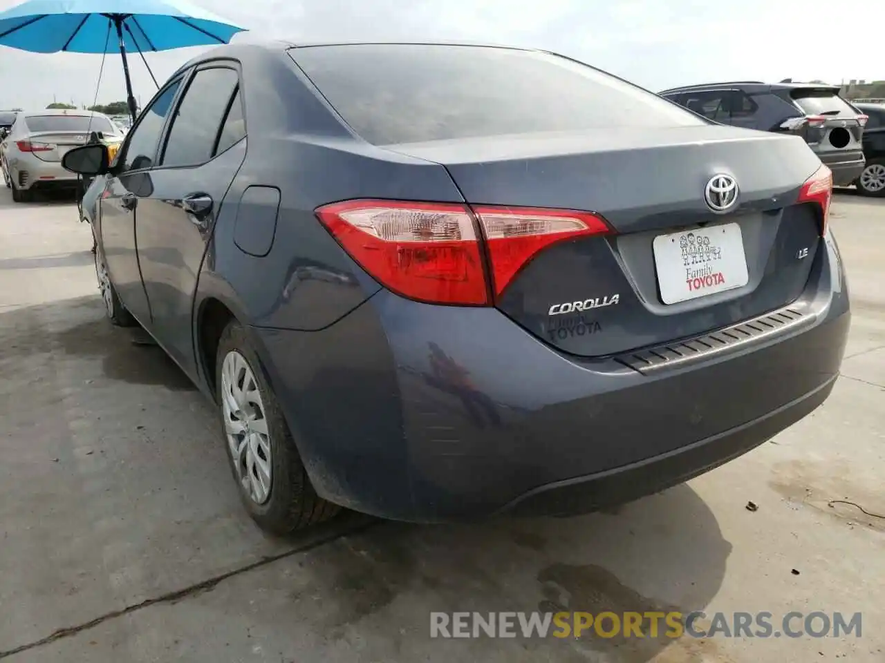 3 Photograph of a damaged car 5YFBURHE6KP908365 TOYOTA COROLLA 2019