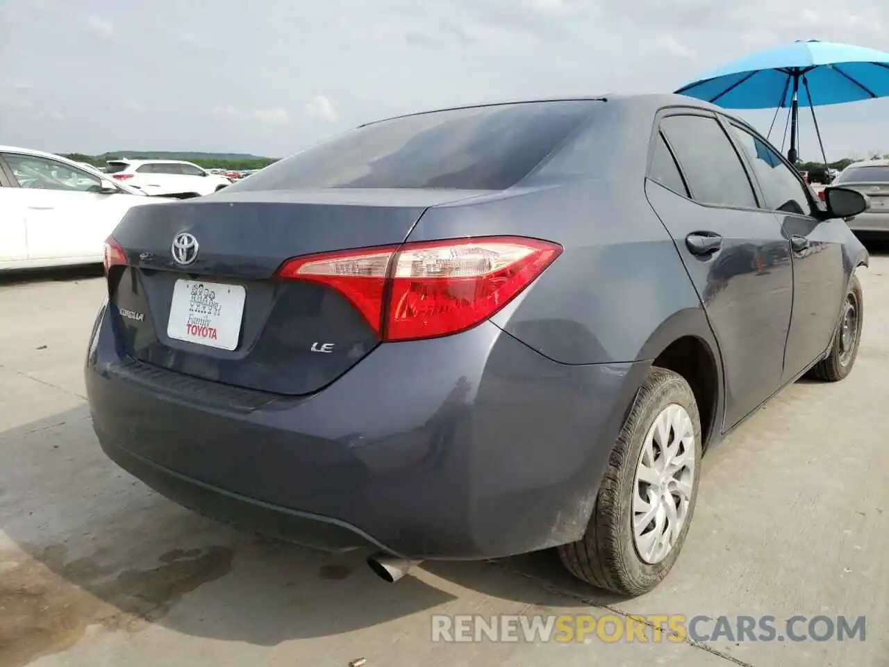 4 Photograph of a damaged car 5YFBURHE6KP908365 TOYOTA COROLLA 2019