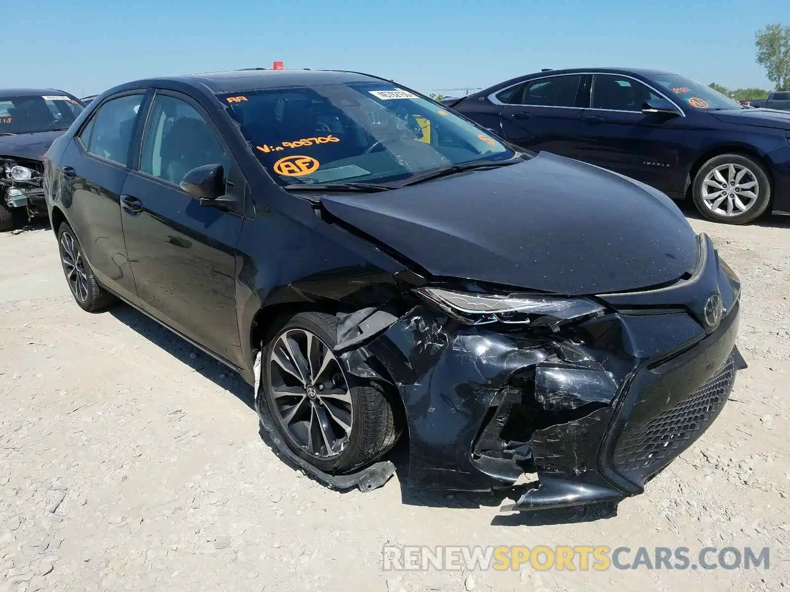 1 Photograph of a damaged car 5YFBURHE6KP908706 TOYOTA COROLLA 2019