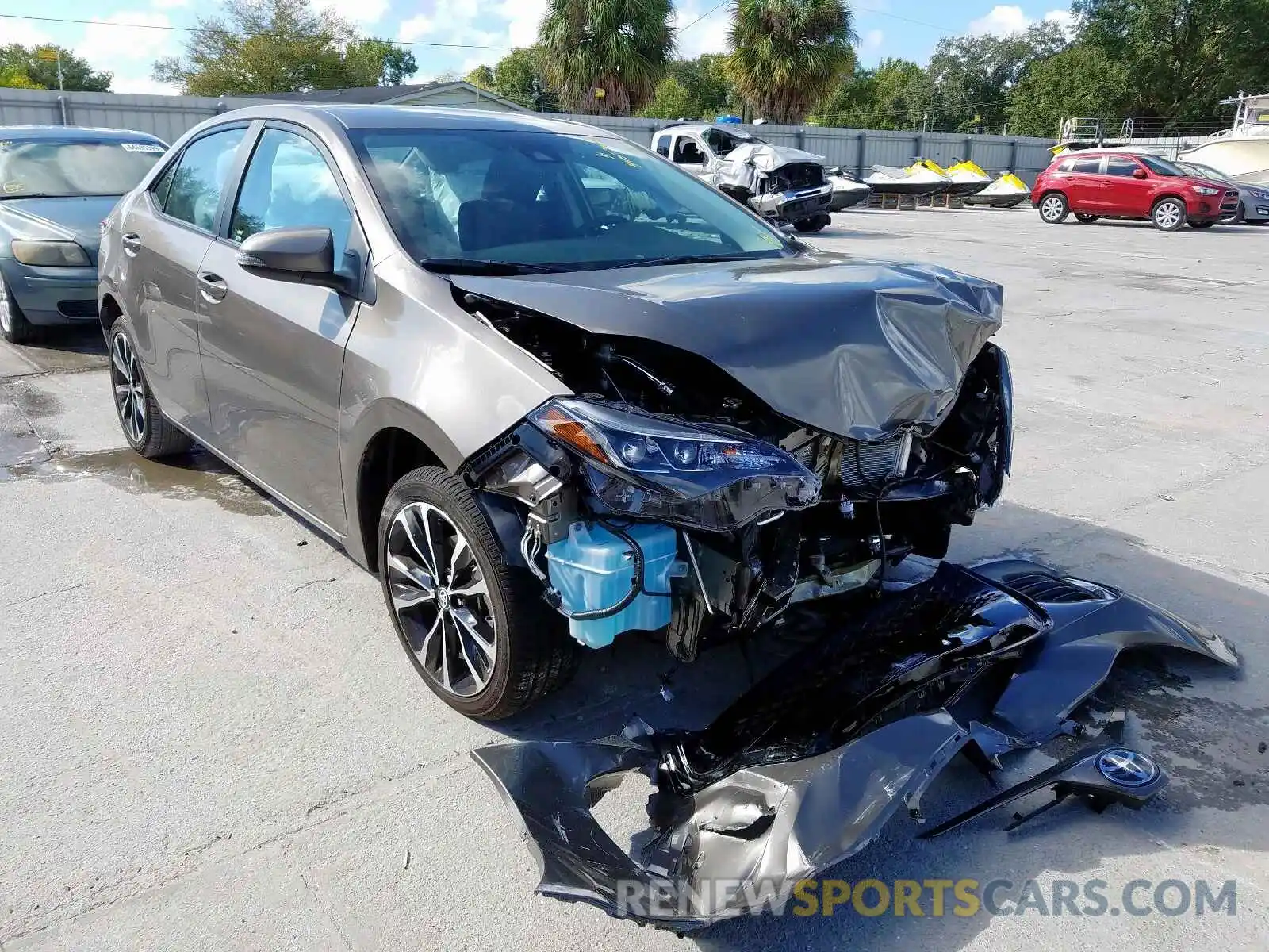 1 Photograph of a damaged car 5YFBURHE6KP910164 TOYOTA COROLLA 2019