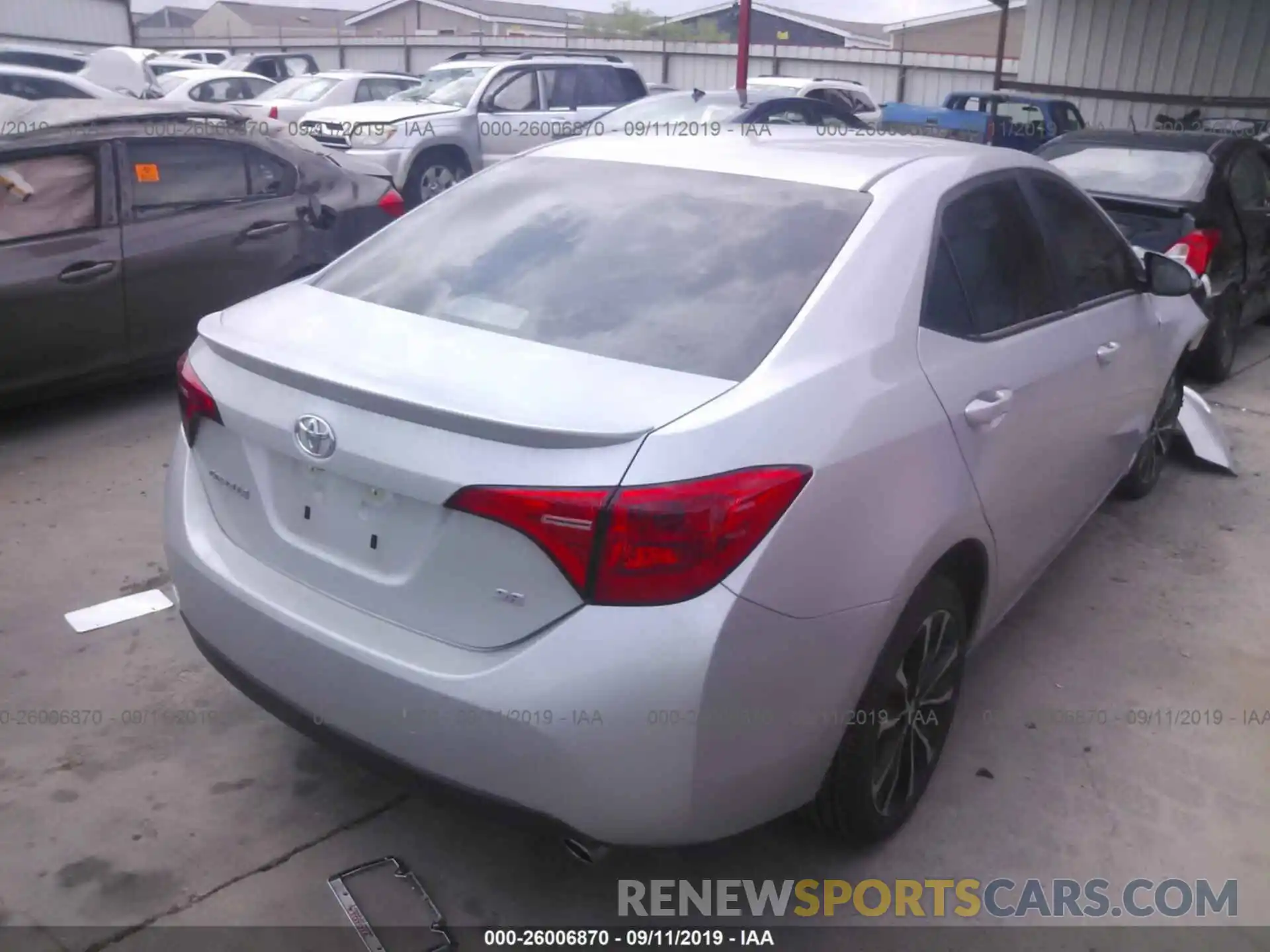 4 Photograph of a damaged car 5YFBURHE6KP910259 TOYOTA COROLLA 2019