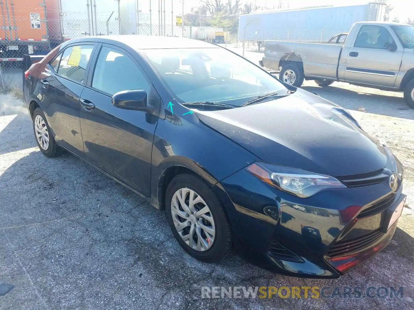 1 Photograph of a damaged car 5YFBURHE6KP910469 TOYOTA COROLLA 2019