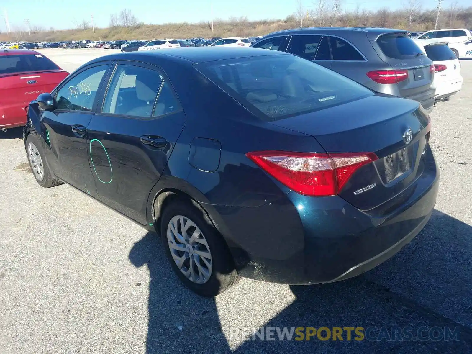 3 Photograph of a damaged car 5YFBURHE6KP910469 TOYOTA COROLLA 2019