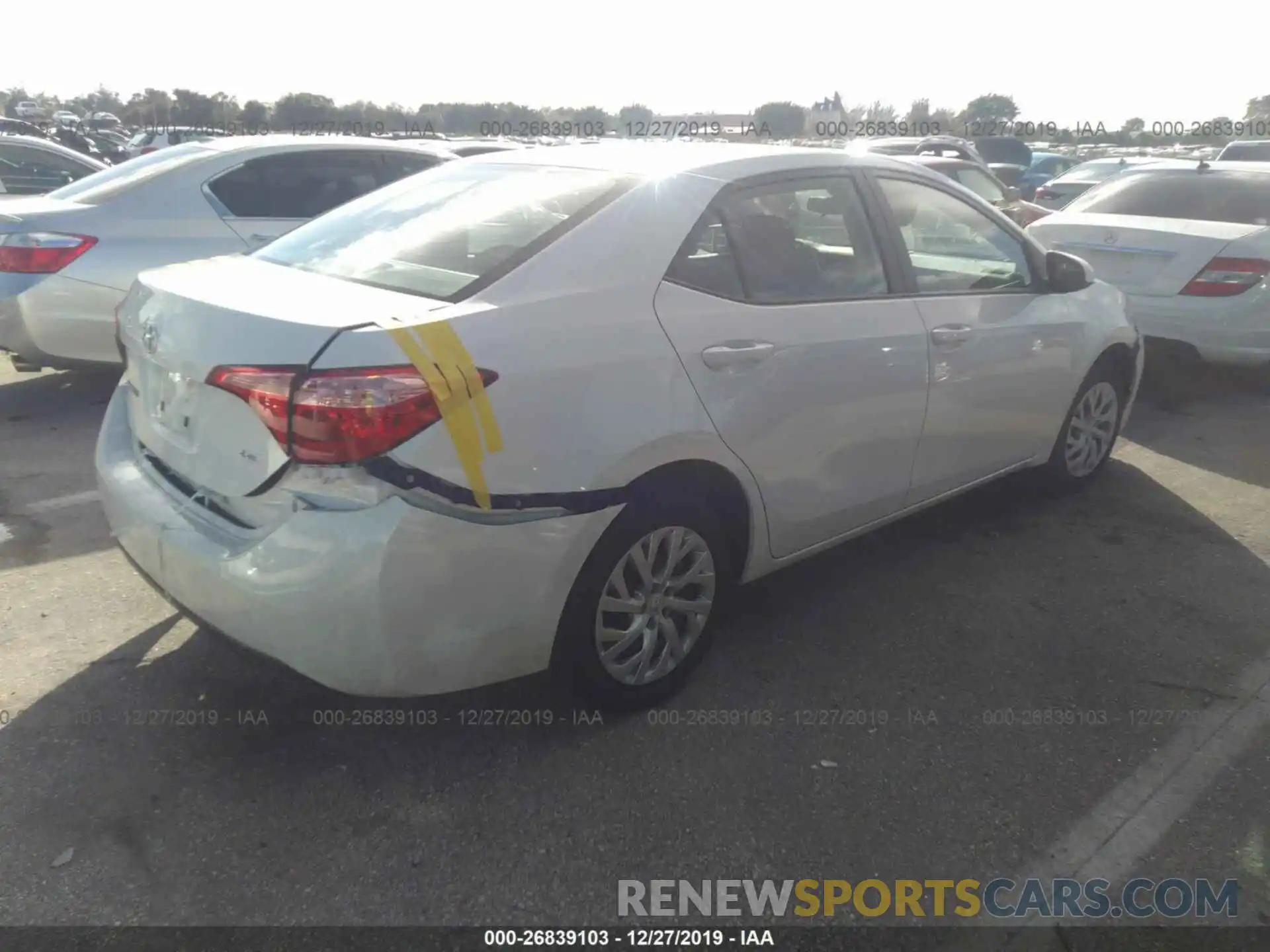 4 Photograph of a damaged car 5YFBURHE6KP910746 TOYOTA COROLLA 2019