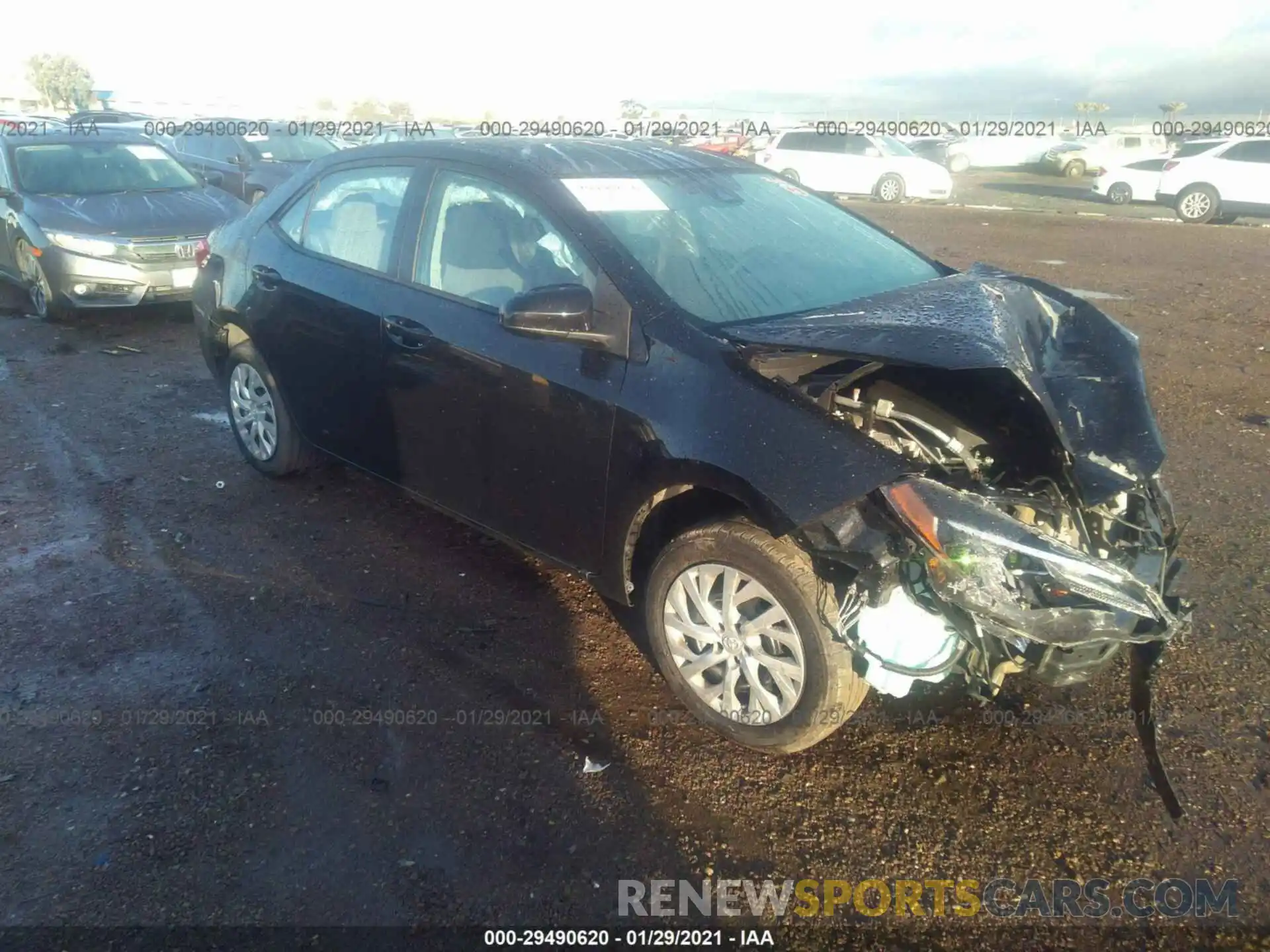 1 Photograph of a damaged car 5YFBURHE6KP910777 TOYOTA COROLLA 2019