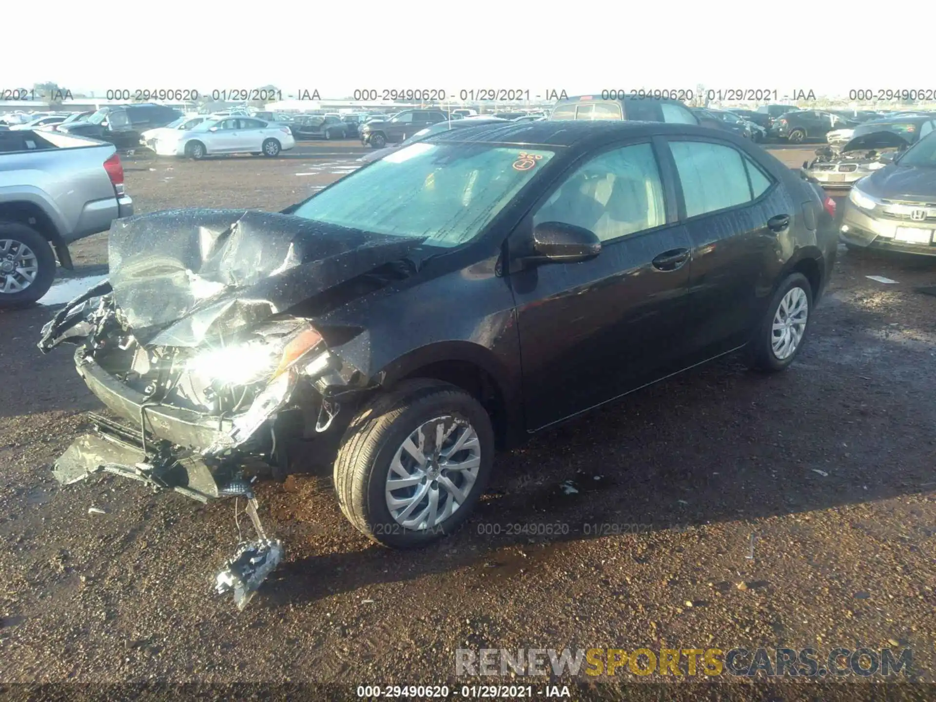 2 Photograph of a damaged car 5YFBURHE6KP910777 TOYOTA COROLLA 2019