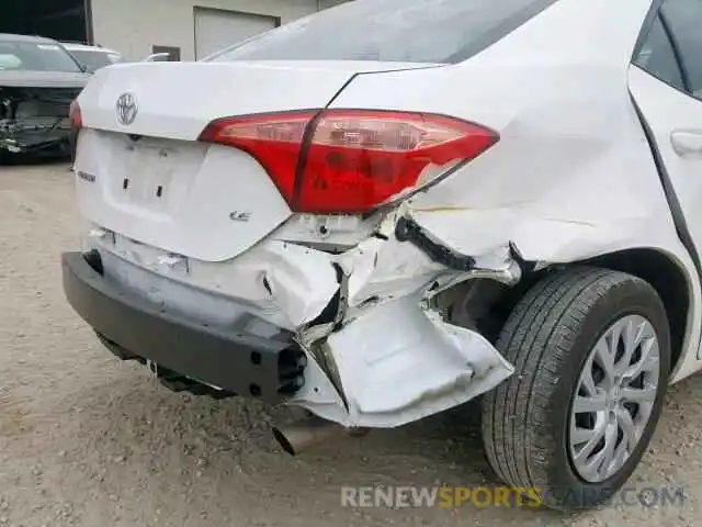 9 Photograph of a damaged car 5YFBURHE6KP910813 TOYOTA COROLLA 2019