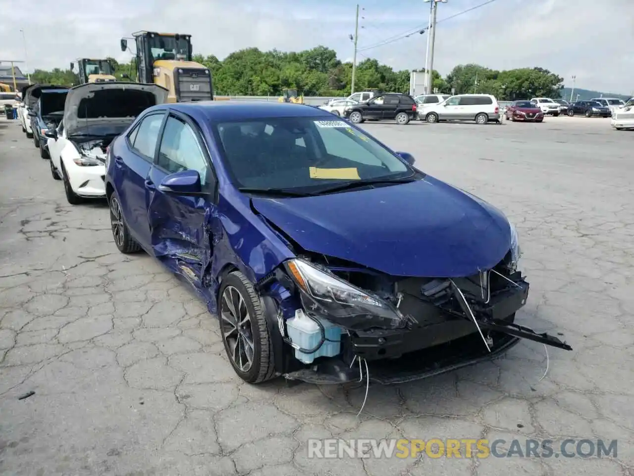 1 Photograph of a damaged car 5YFBURHE6KP910908 TOYOTA COROLLA 2019