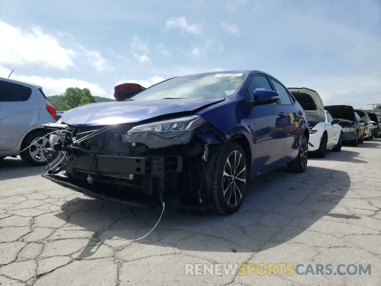 2 Photograph of a damaged car 5YFBURHE6KP910908 TOYOTA COROLLA 2019