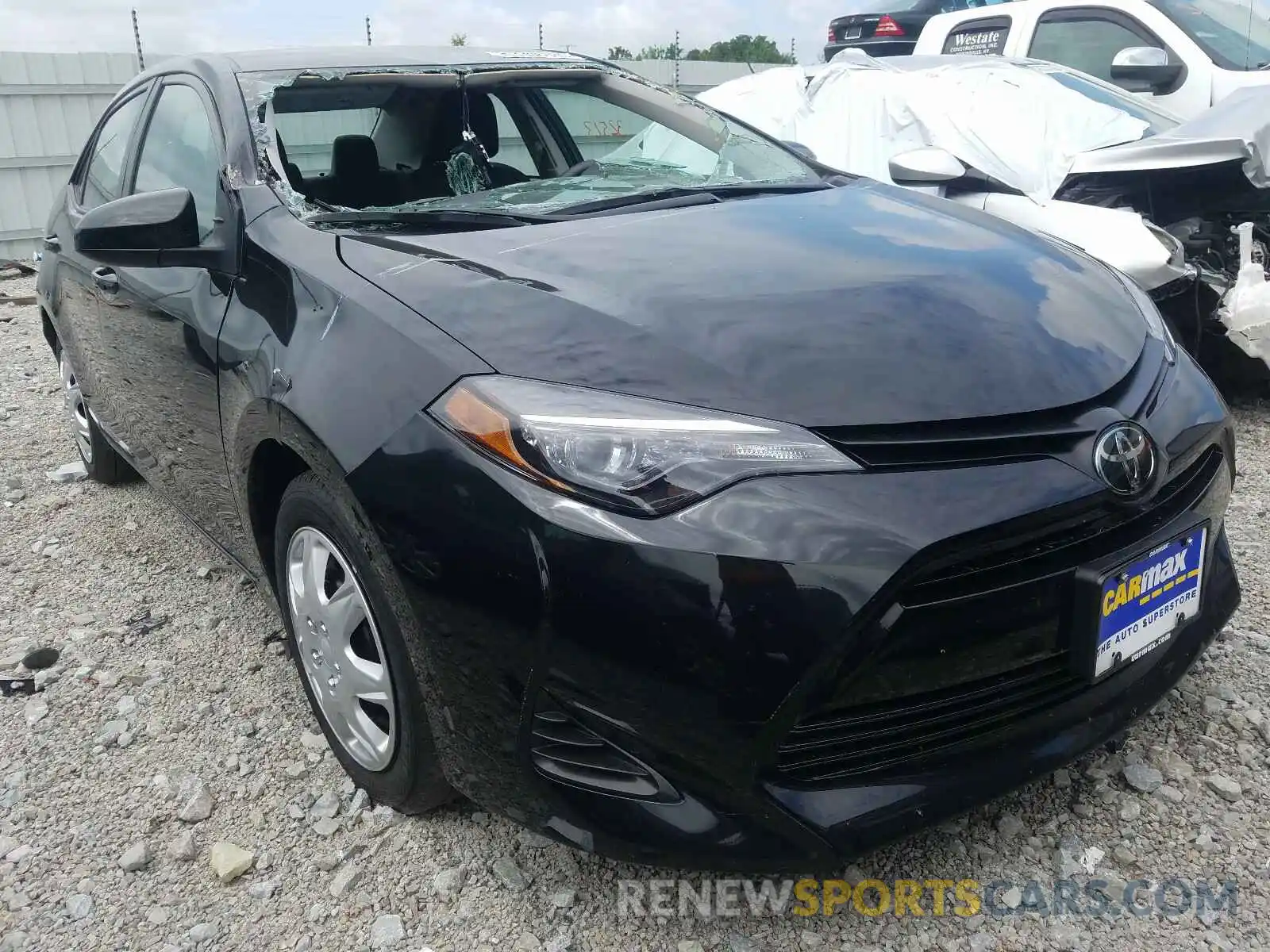 1 Photograph of a damaged car 5YFBURHE6KP910956 TOYOTA COROLLA 2019