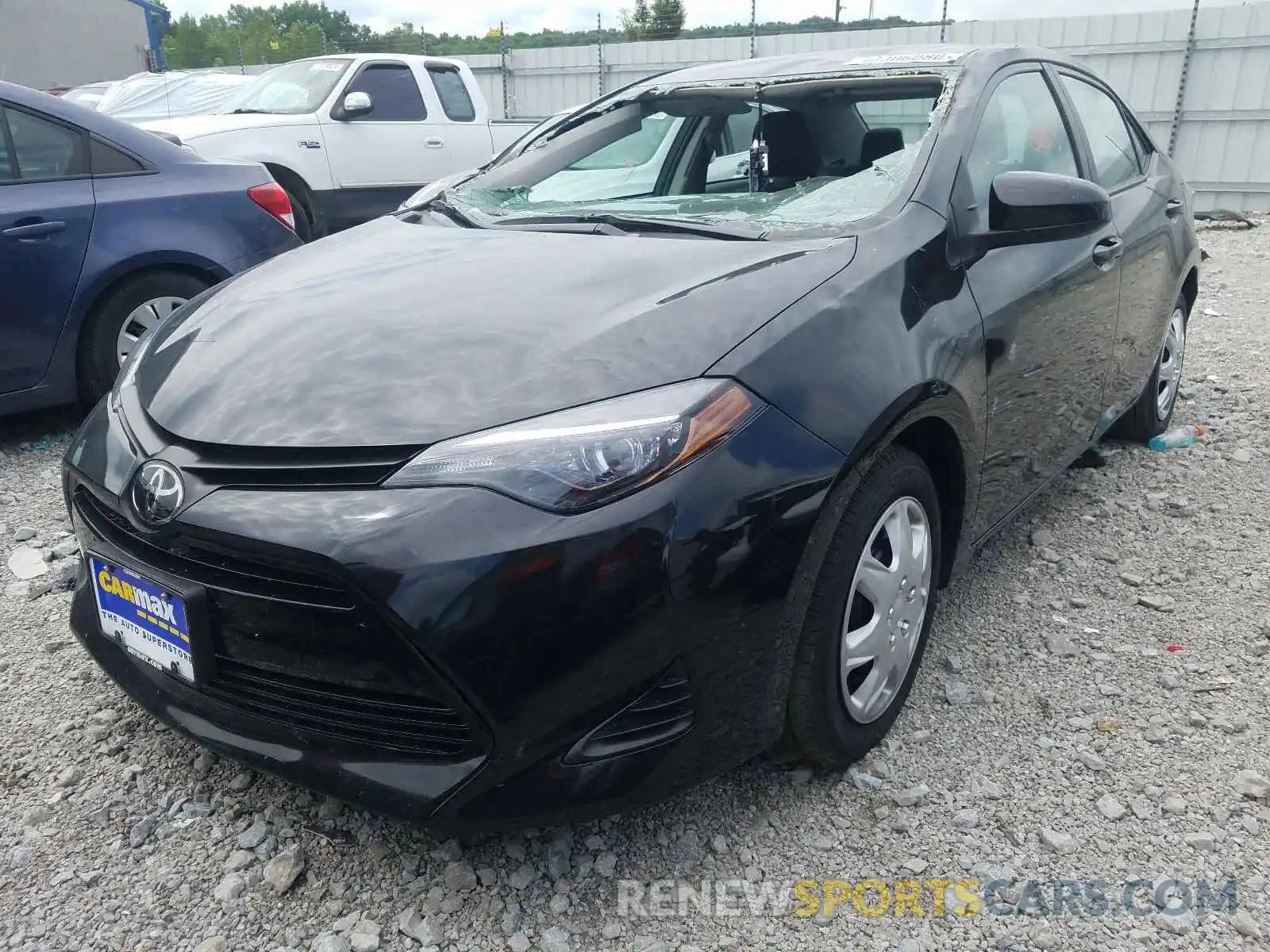 2 Photograph of a damaged car 5YFBURHE6KP910956 TOYOTA COROLLA 2019