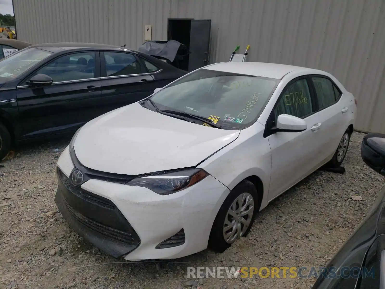 2 Photograph of a damaged car 5YFBURHE6KP910973 TOYOTA COROLLA 2019