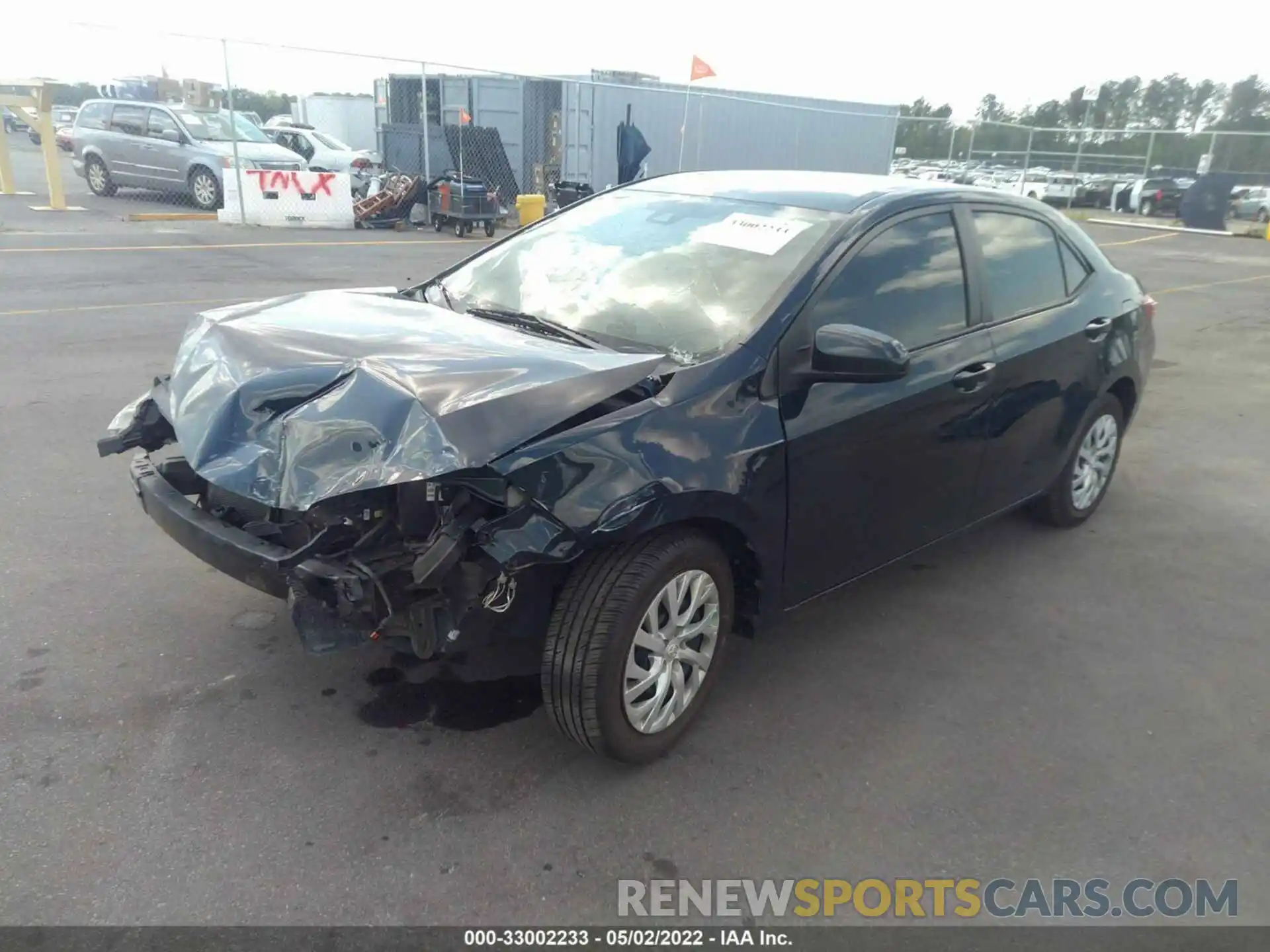 2 Photograph of a damaged car 5YFBURHE6KP910990 TOYOTA COROLLA 2019