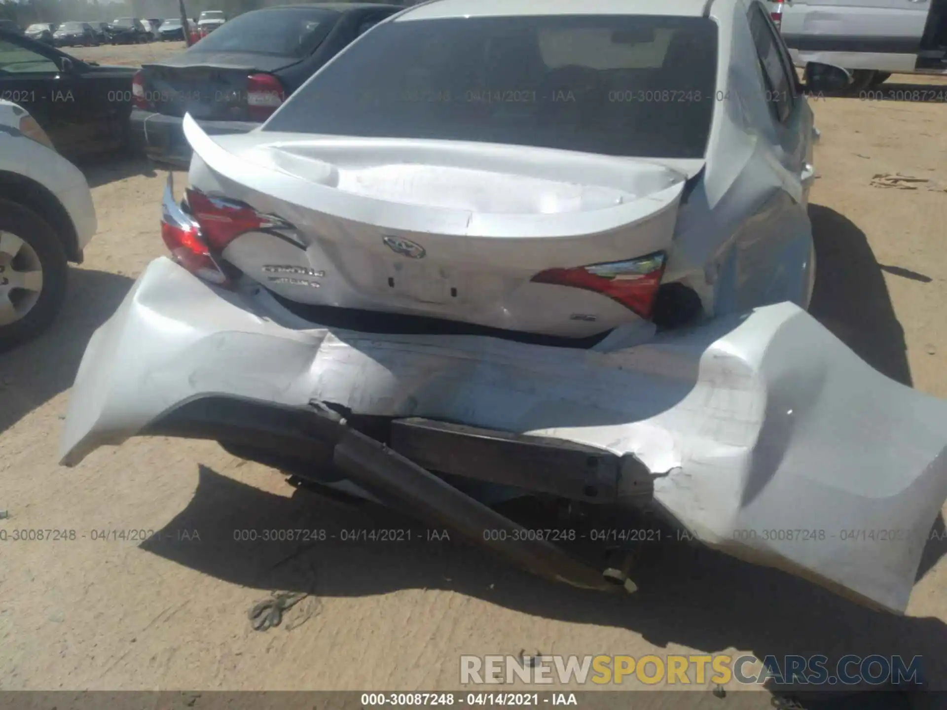 6 Photograph of a damaged car 5YFBURHE6KP911248 TOYOTA COROLLA 2019