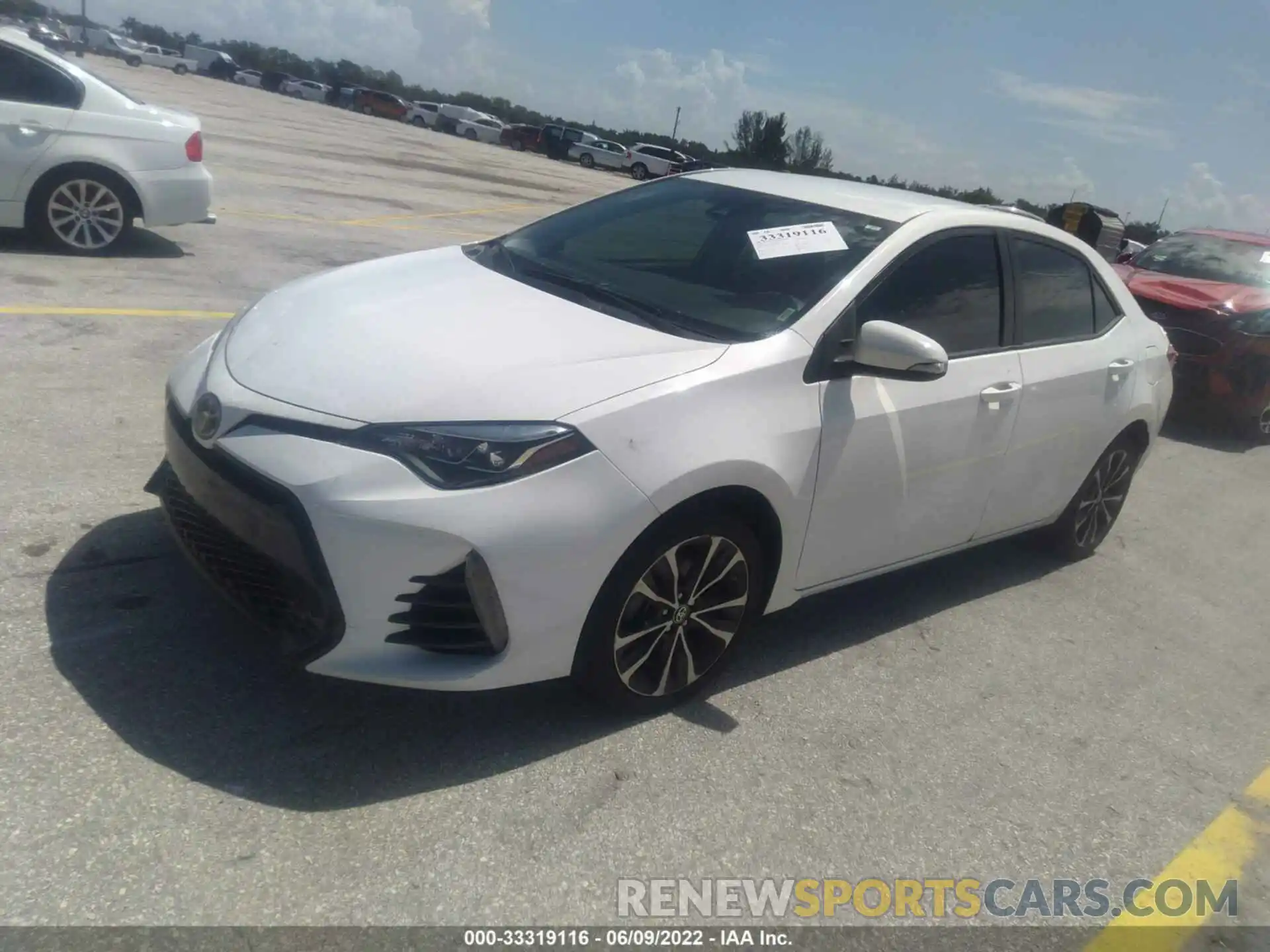 2 Photograph of a damaged car 5YFBURHE6KP911671 TOYOTA COROLLA 2019