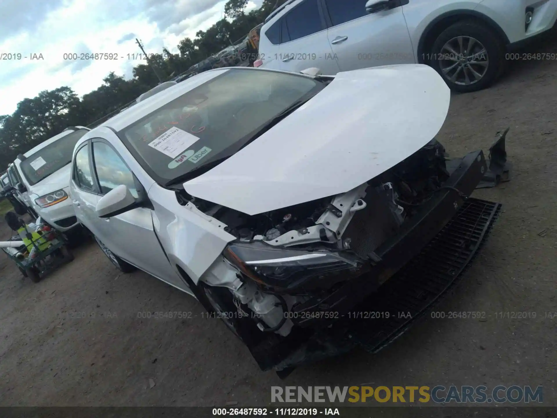 1 Photograph of a damaged car 5YFBURHE6KP912030 TOYOTA COROLLA 2019