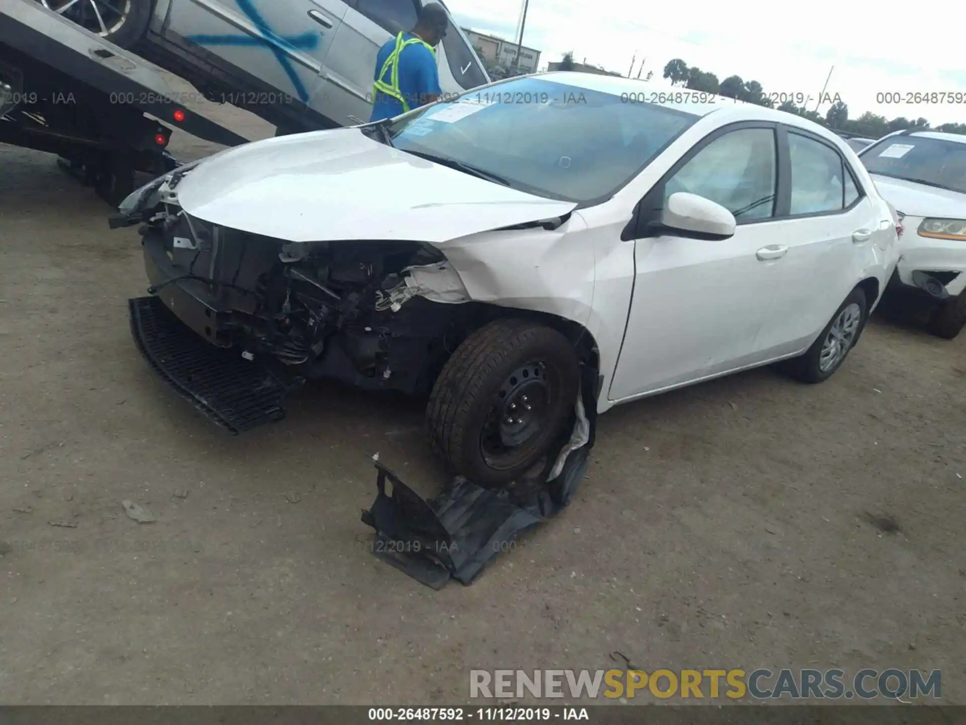 2 Photograph of a damaged car 5YFBURHE6KP912030 TOYOTA COROLLA 2019