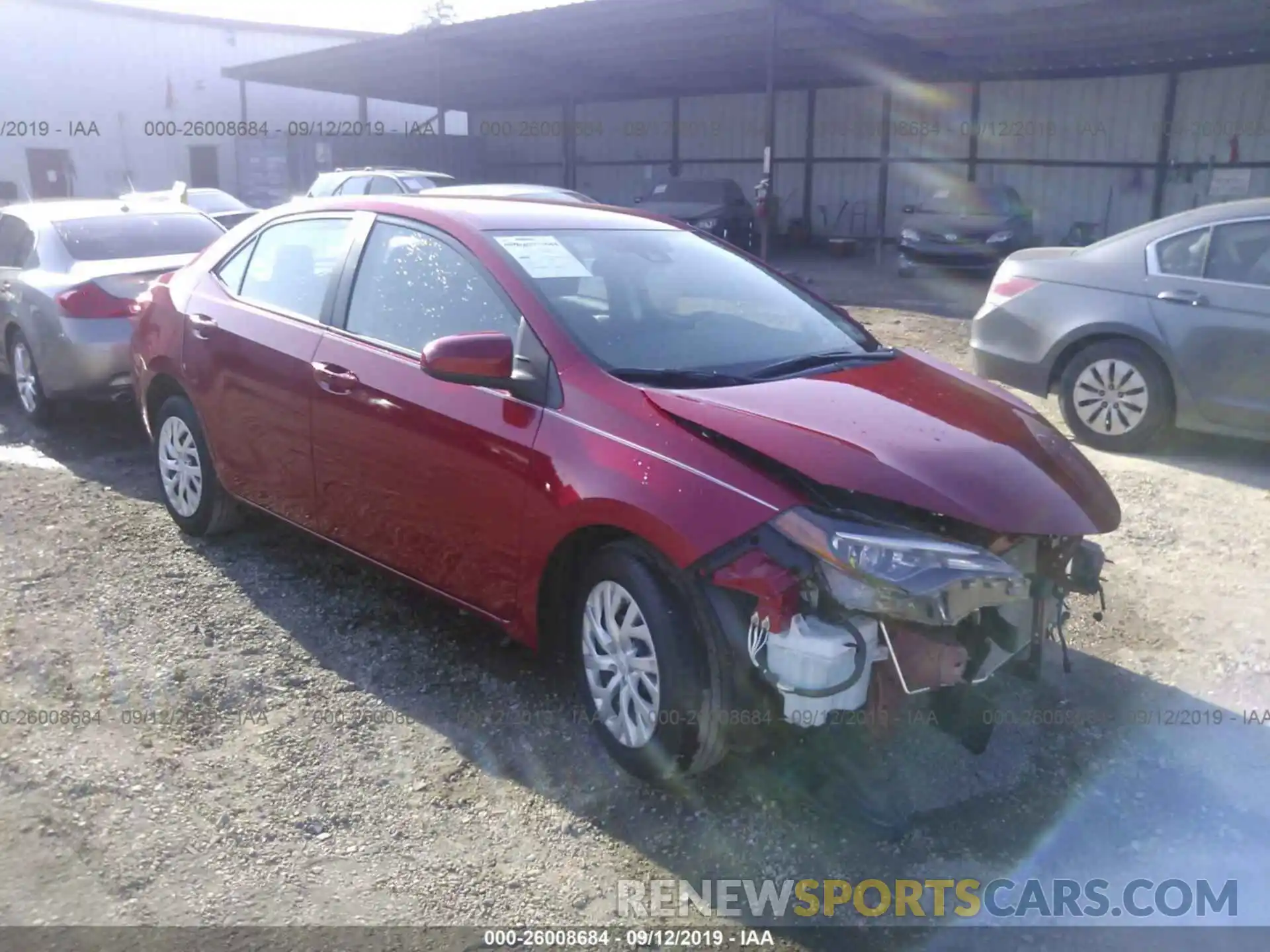 1 Photograph of a damaged car 5YFBURHE6KP912528 TOYOTA COROLLA 2019