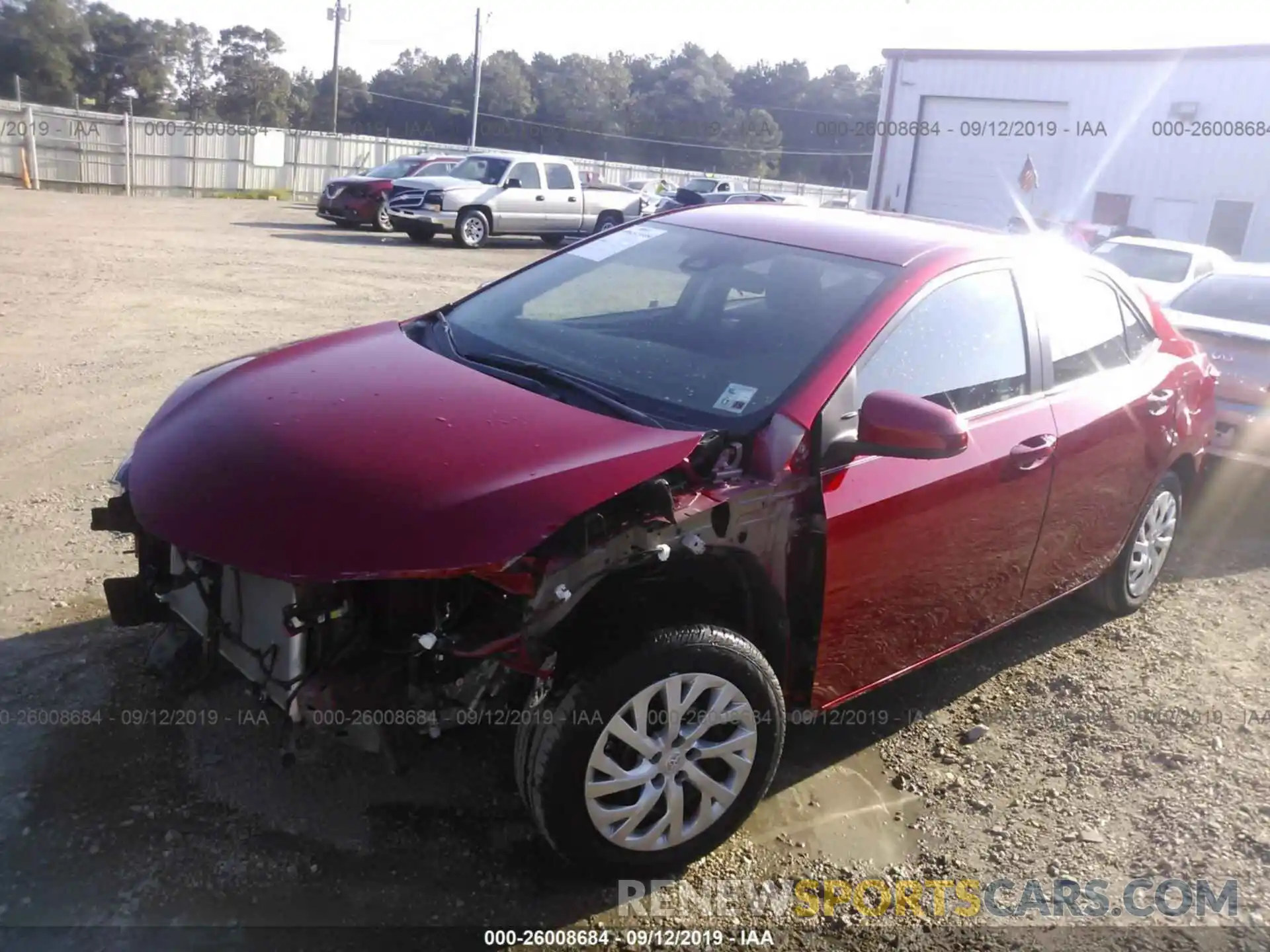 2 Photograph of a damaged car 5YFBURHE6KP912528 TOYOTA COROLLA 2019