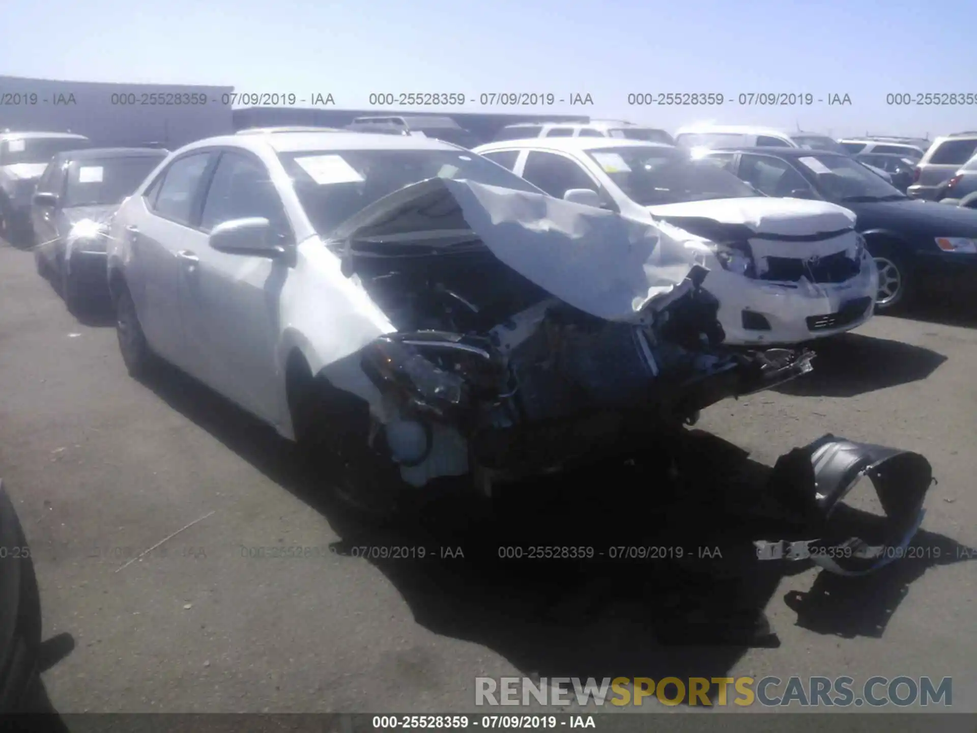 1 Photograph of a damaged car 5YFBURHE6KP912688 TOYOTA COROLLA 2019