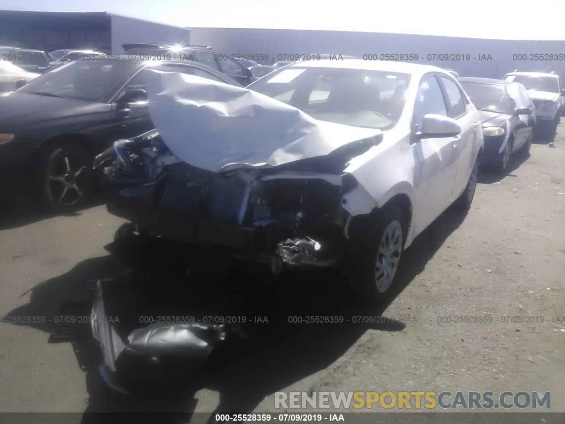 2 Photograph of a damaged car 5YFBURHE6KP912688 TOYOTA COROLLA 2019