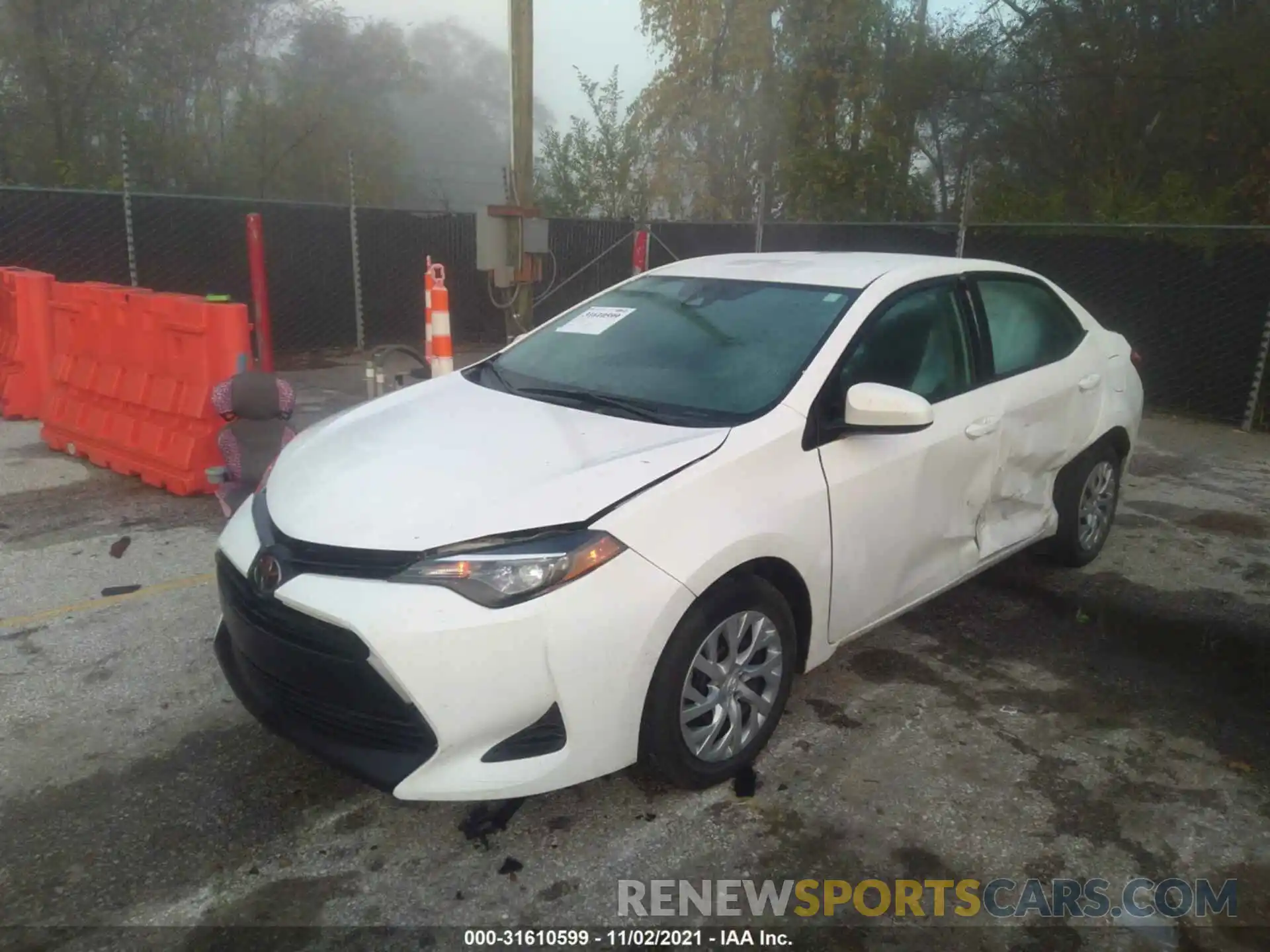 2 Photograph of a damaged car 5YFBURHE6KP913582 TOYOTA COROLLA 2019