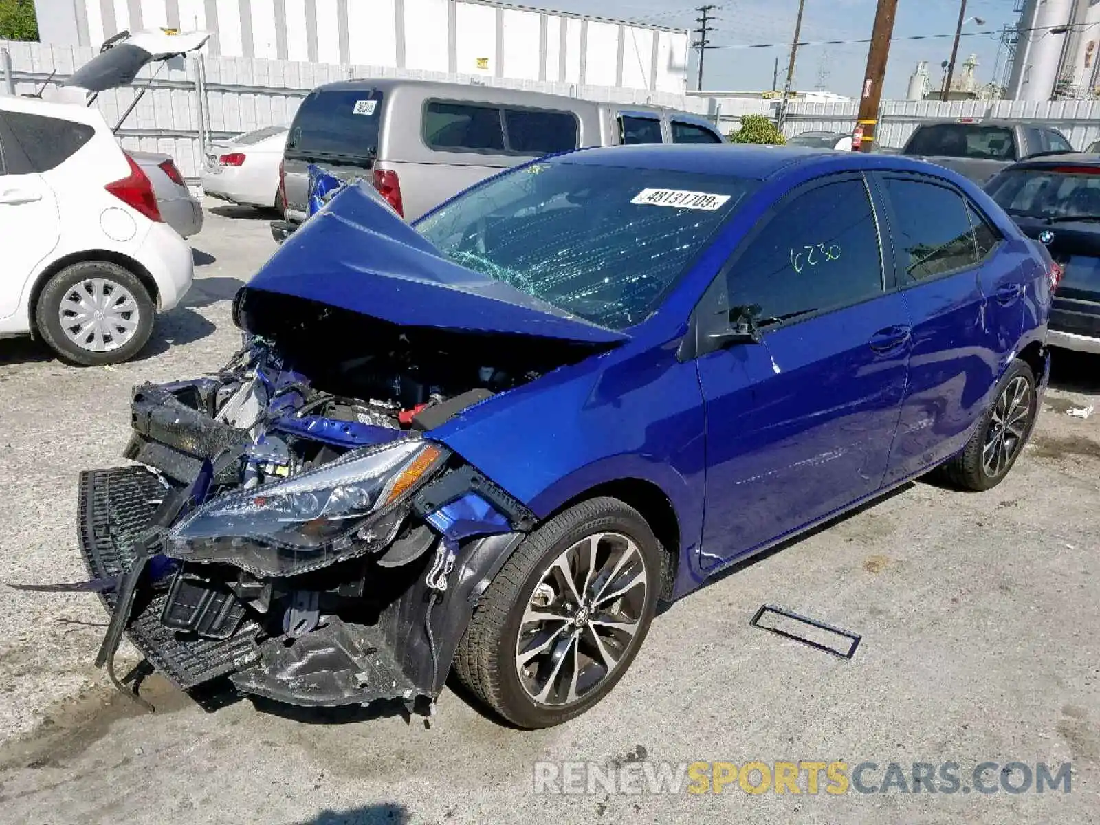 2 Photograph of a damaged car 5YFBURHE6KP913596 TOYOTA COROLLA 2019