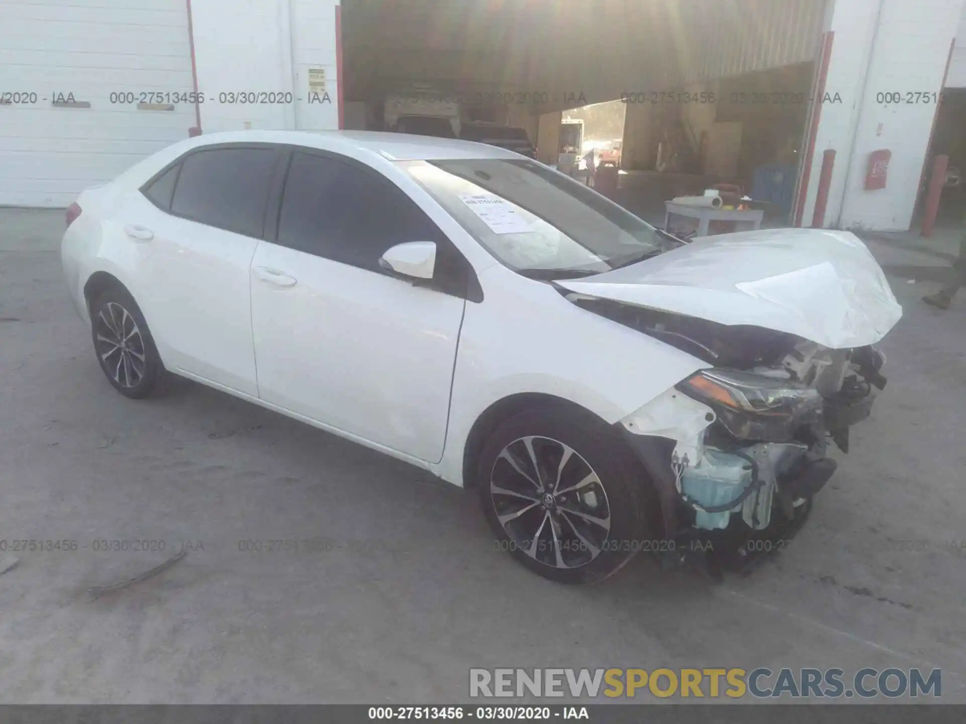 1 Photograph of a damaged car 5YFBURHE6KP914490 TOYOTA COROLLA 2019