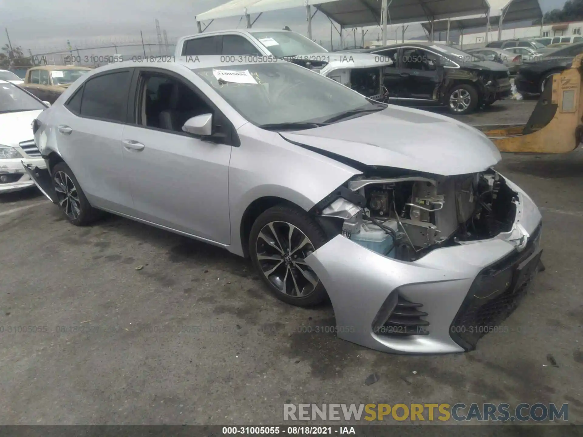 1 Photograph of a damaged car 5YFBURHE6KP916496 TOYOTA COROLLA 2019