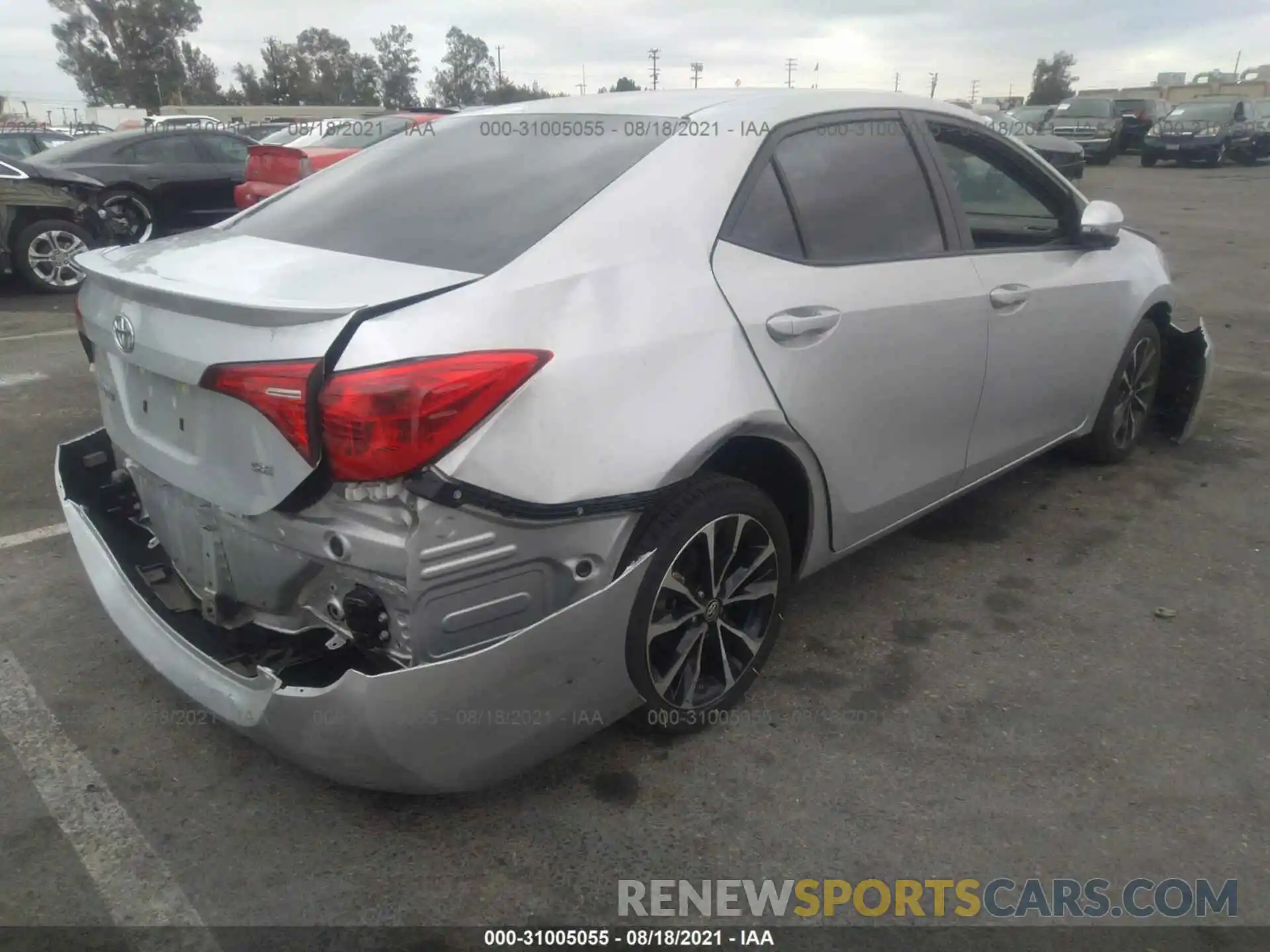 4 Photograph of a damaged car 5YFBURHE6KP916496 TOYOTA COROLLA 2019