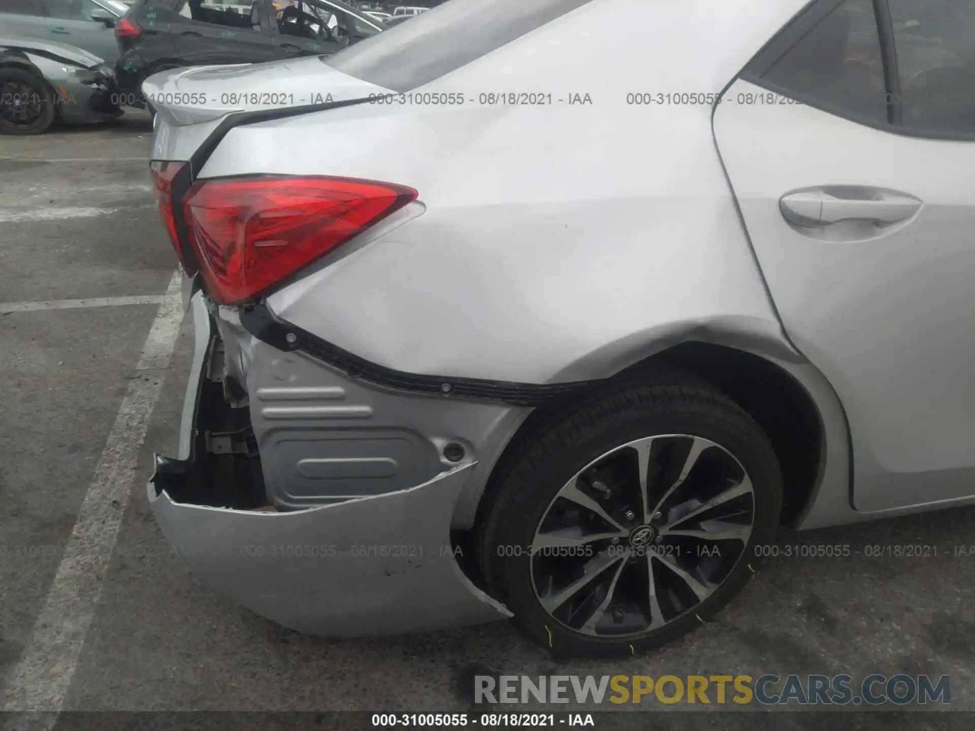 6 Photograph of a damaged car 5YFBURHE6KP916496 TOYOTA COROLLA 2019