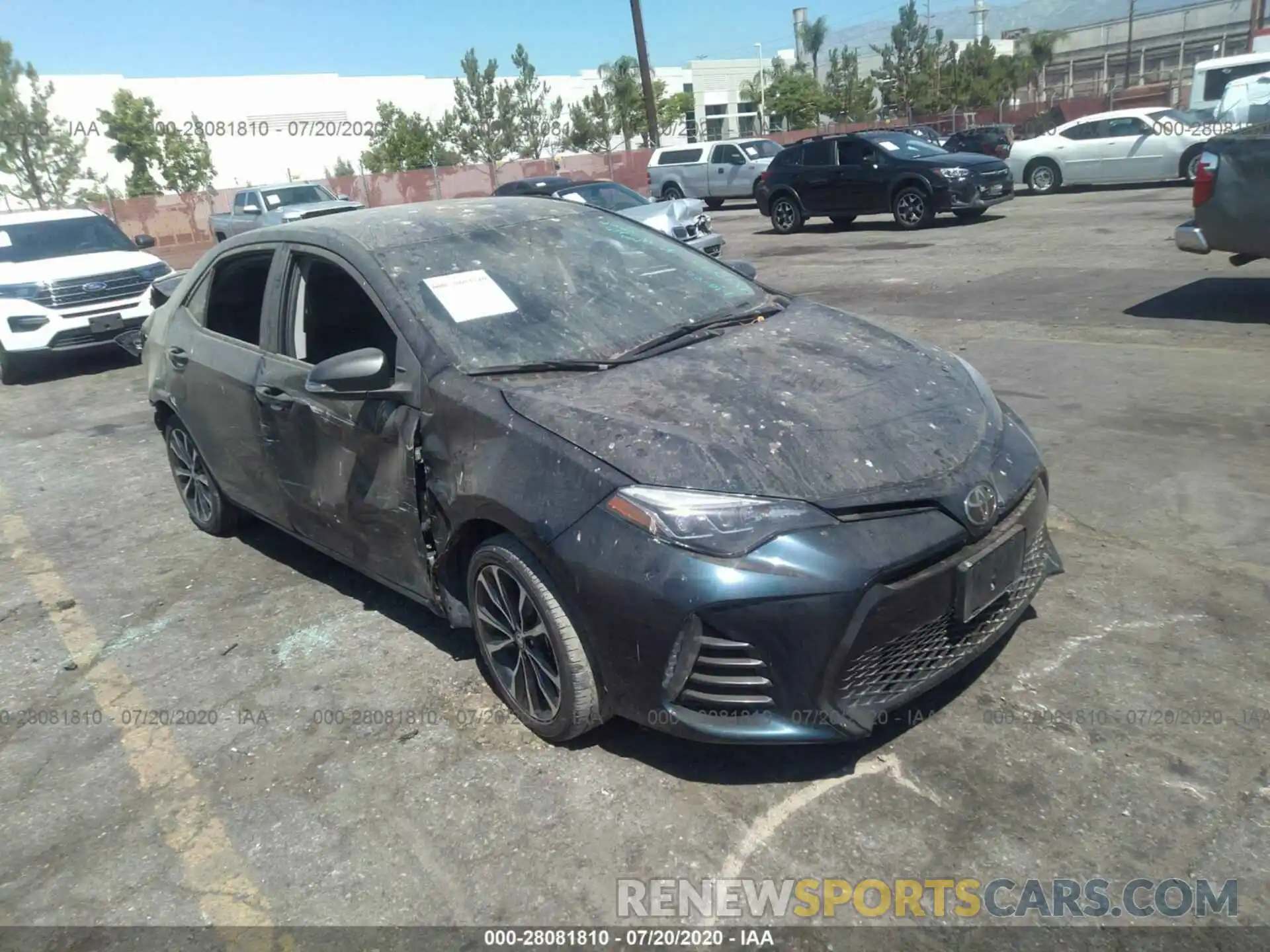 1 Photograph of a damaged car 5YFBURHE6KP917020 TOYOTA COROLLA 2019