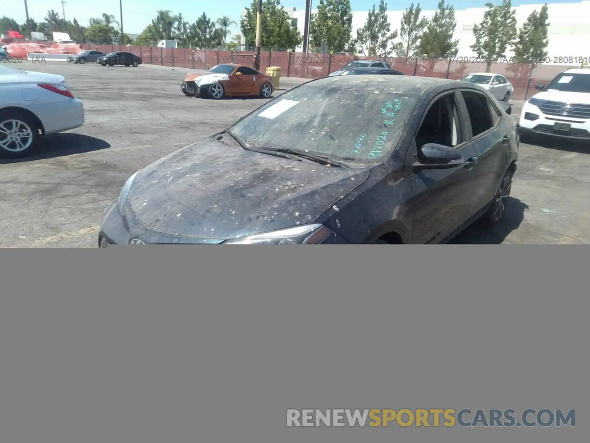 2 Photograph of a damaged car 5YFBURHE6KP917020 TOYOTA COROLLA 2019