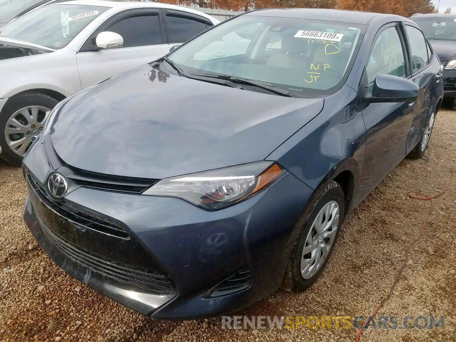 2 Photograph of a damaged car 5YFBURHE6KP917664 TOYOTA COROLLA 2019