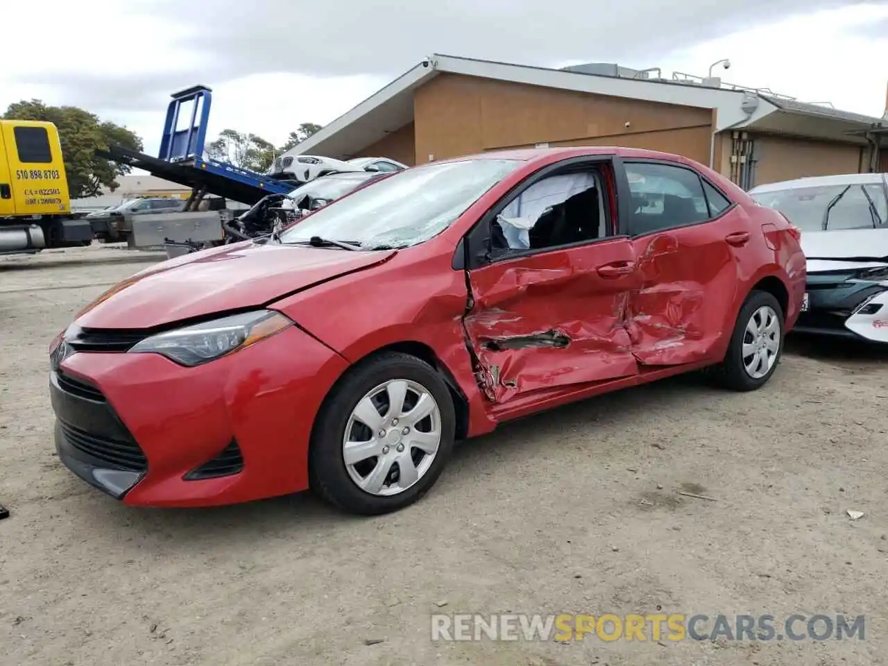 1 Photograph of a damaged car 5YFBURHE6KP917678 TOYOTA COROLLA 2019