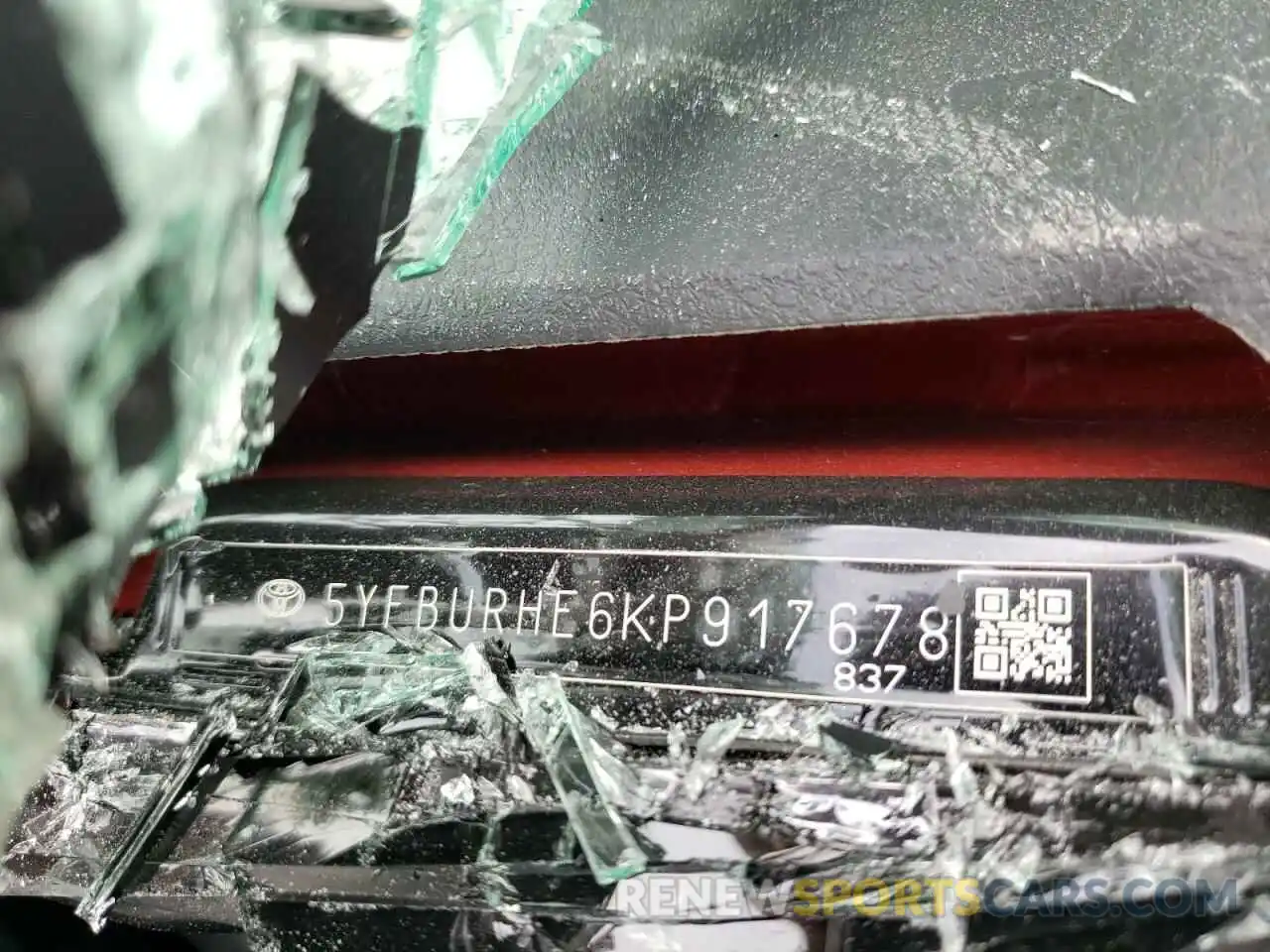 12 Photograph of a damaged car 5YFBURHE6KP917678 TOYOTA COROLLA 2019