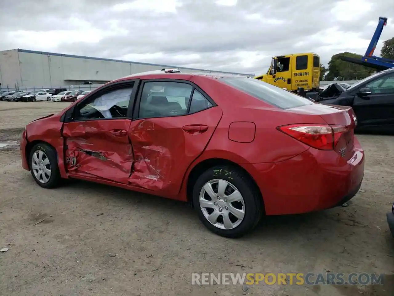 2 Photograph of a damaged car 5YFBURHE6KP917678 TOYOTA COROLLA 2019