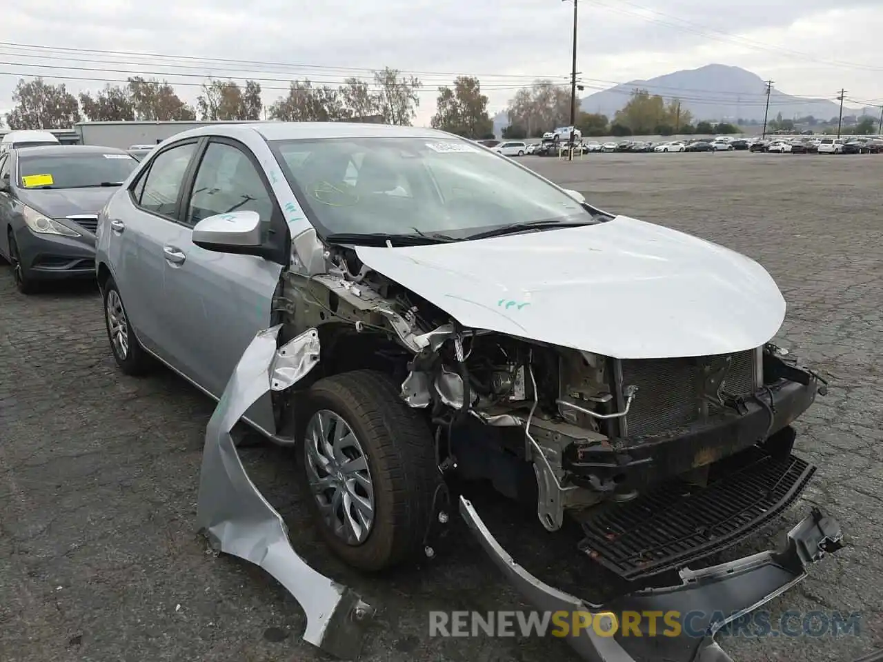 1 Photograph of a damaged car 5YFBURHE6KP917860 TOYOTA COROLLA 2019