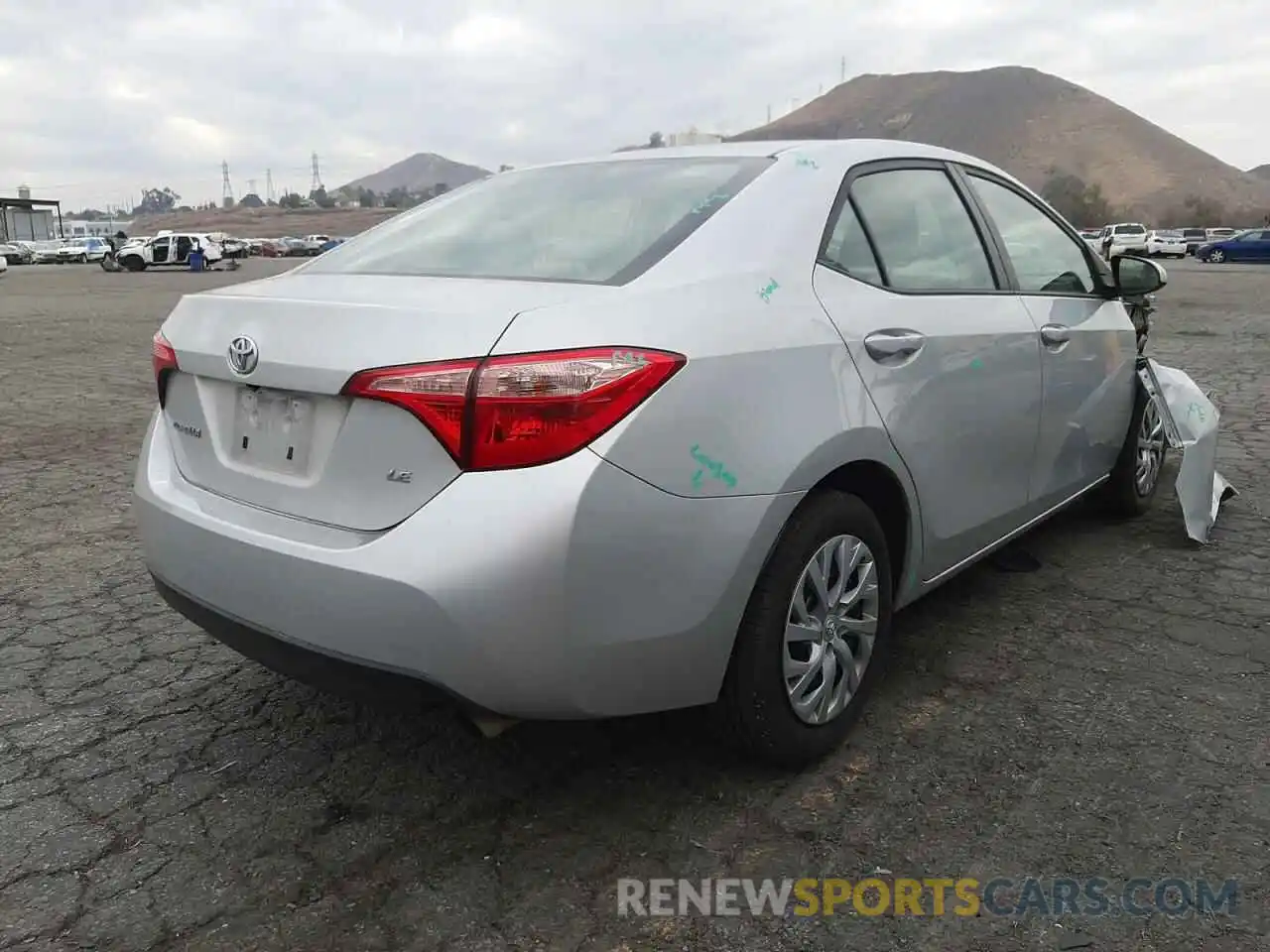 4 Photograph of a damaged car 5YFBURHE6KP917860 TOYOTA COROLLA 2019