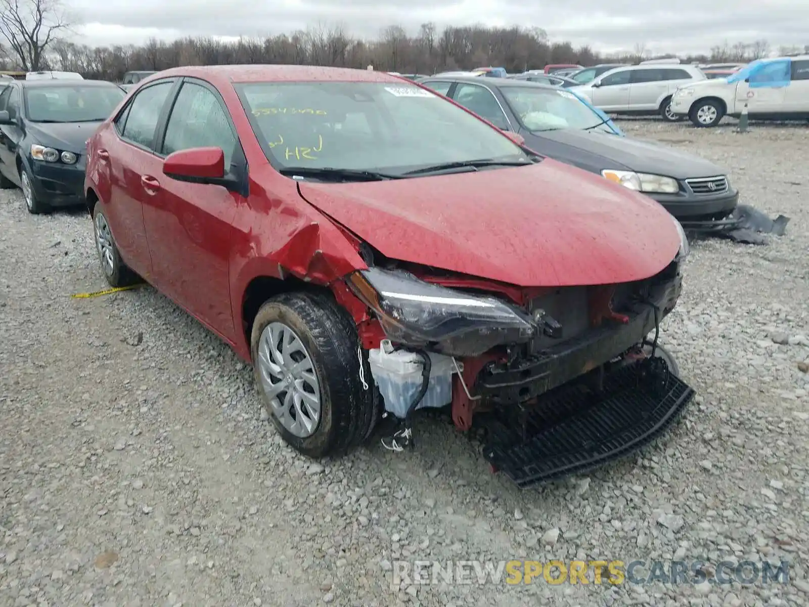 1 Photograph of a damaged car 5YFBURHE6KP918071 TOYOTA COROLLA 2019